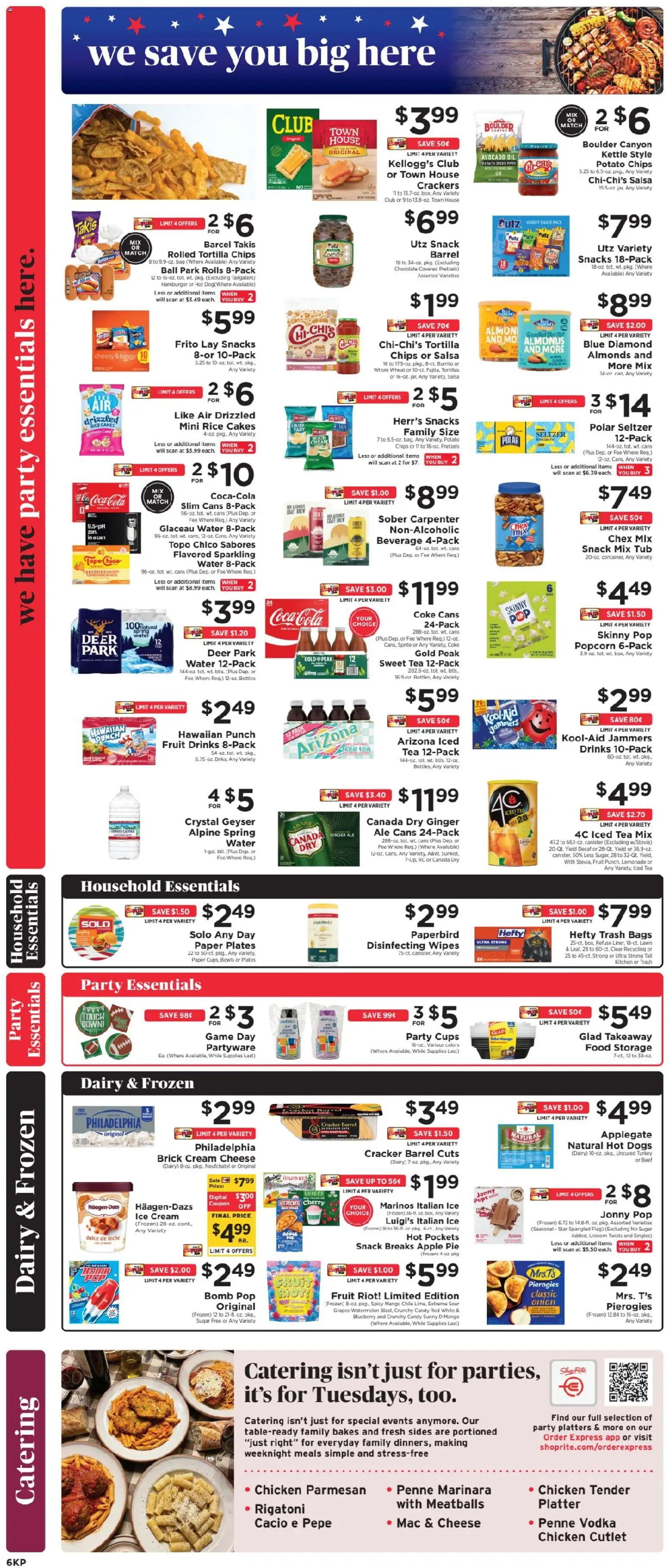 ShopRite Weekly Ad - valid from 08/30/2026 | Page: 7 | Products: Tea, Ice cream, Fruit, Apple Pie