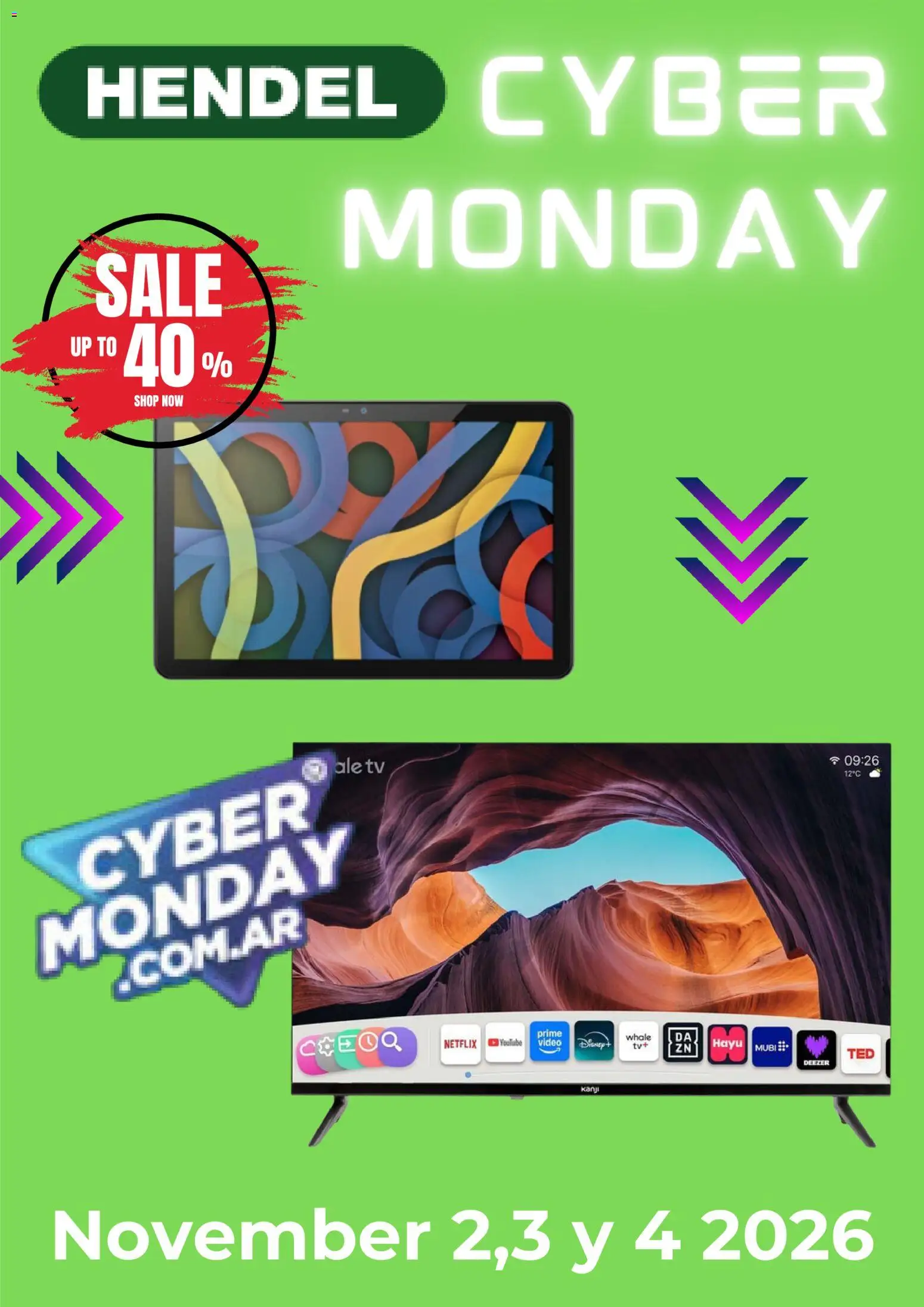 Hendel - Cyber Monday aviso │ válido desde el 21/10/2026 | Página: 1