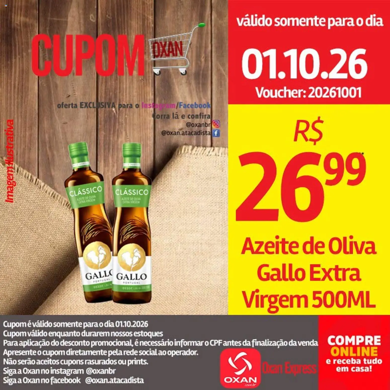 Oxan Atacadista Folheto - válido de 01/10/2026 | Página: 5 | Produtos: Azeite de oliva, Azeite