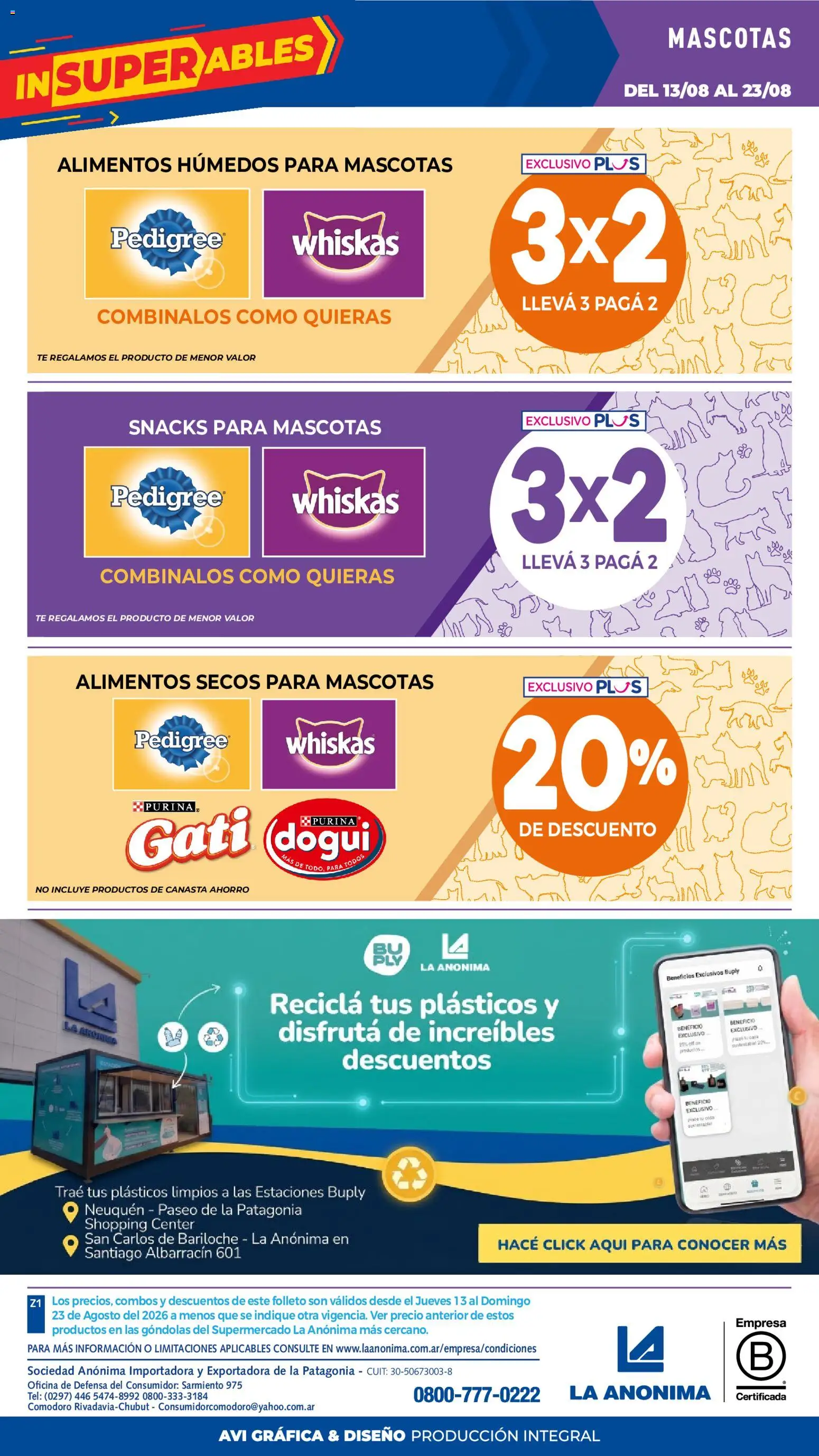 La Anonima catálogo │ válido desde el 13/08/2026 | Página: 41 | Productos: Alimentos, Té, Snacks, Canasta