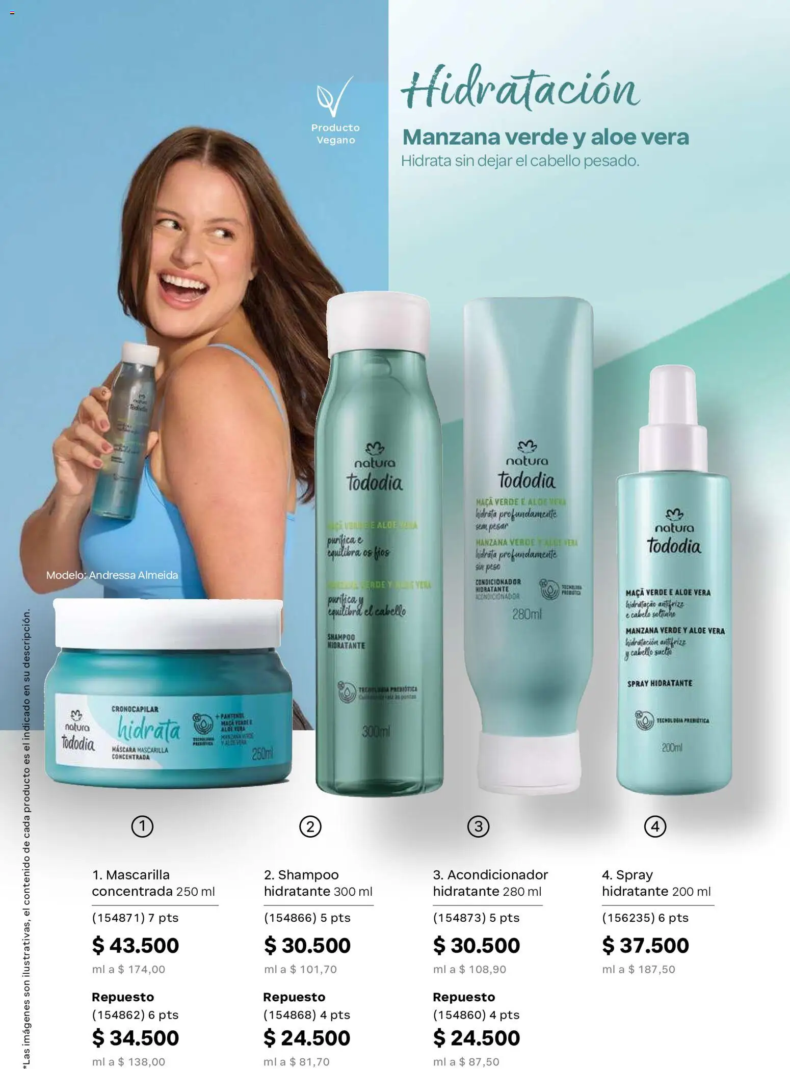 Natura revista - valida desde el 11.06.2026 | Página: 149 | Productos: Peso, Shampoo, Acondicionador, Loción tonificante