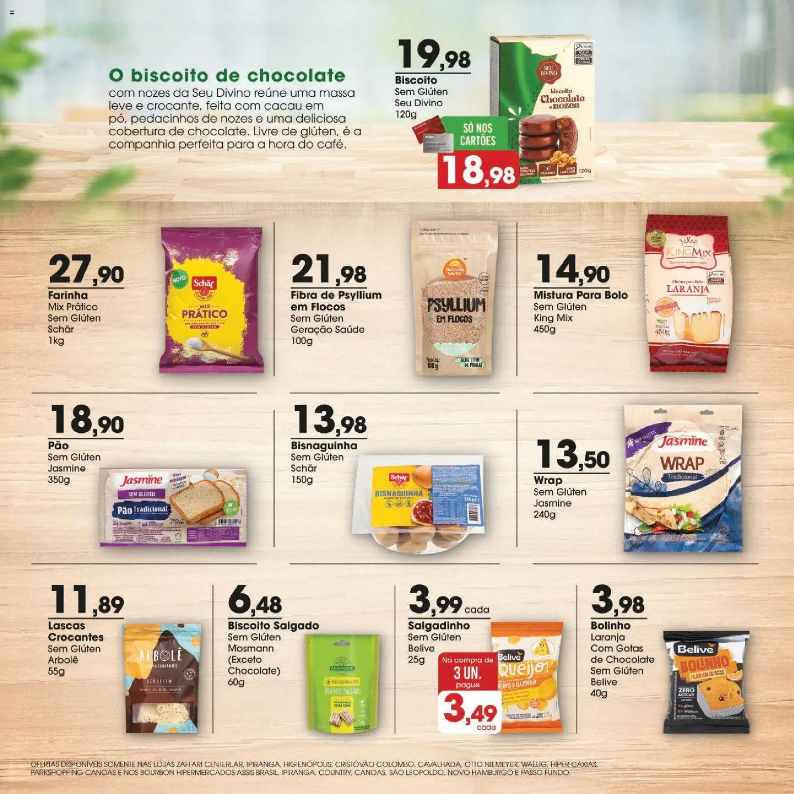 Zaffari Folheto - válido de 03/09/2026 | Página: 7 | Produtos: Biscoito, Farinha, Chocolate, Flocos