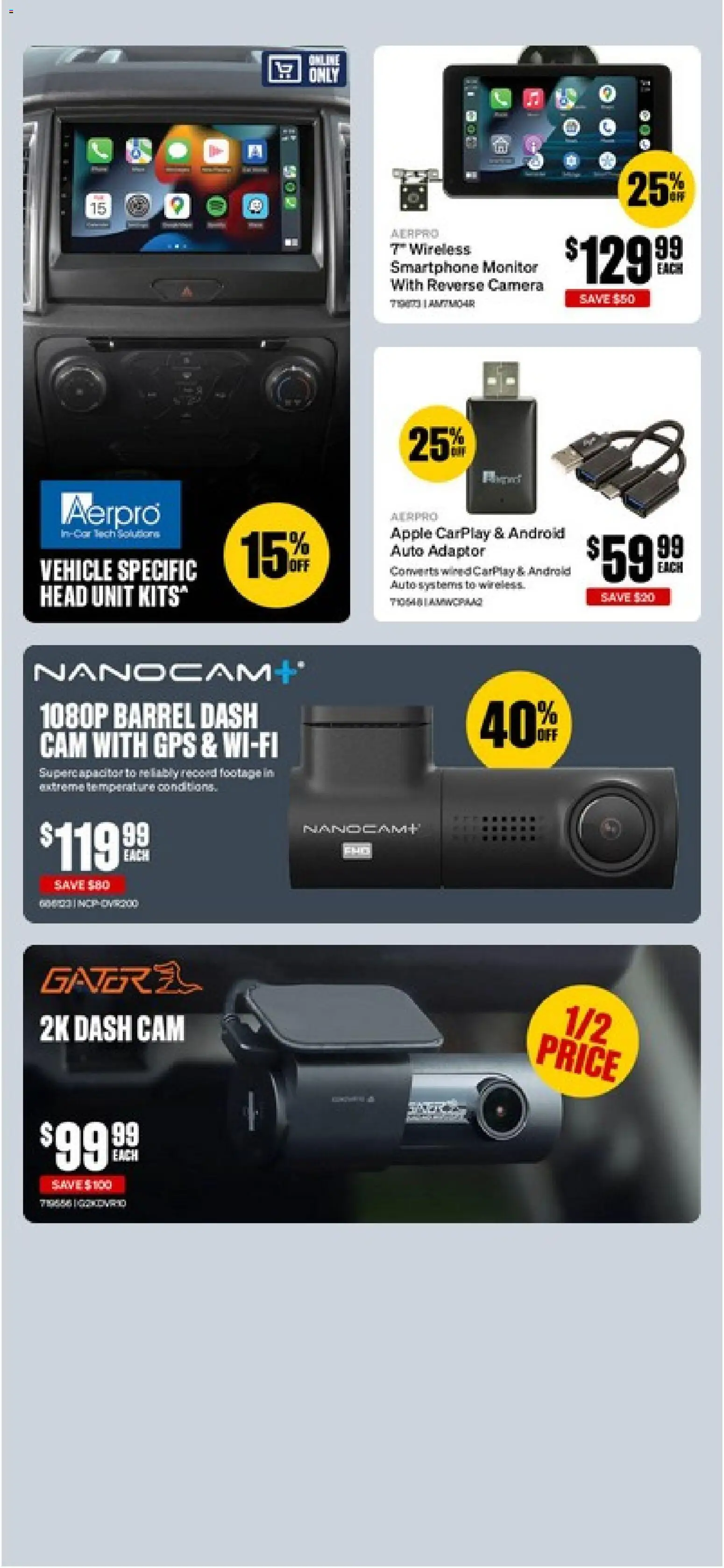 Supercheap Auto catalogue - valid from 08/09/2026 | Page: 37 | Products: Adaptor, Smartphone, Monitor, Camera
