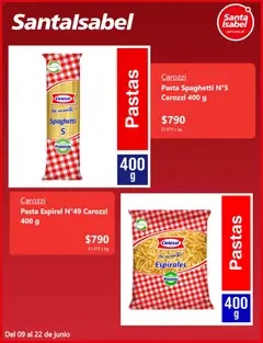 Santa Isabel Ofertas válido desde el 09.06.2026 | Página: 3 | Productos: Pasta, Fuente