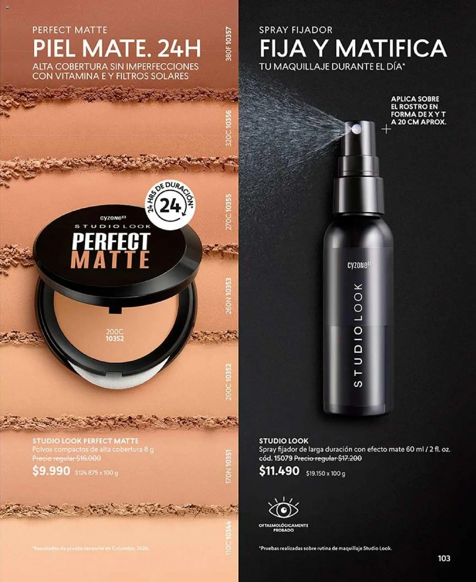 Catálogo CyZone Campaña 15 │ válido desde el 06.09.2026 | Página: 115 | Productos: Fijador, Maquillaje, Mate, Sobre