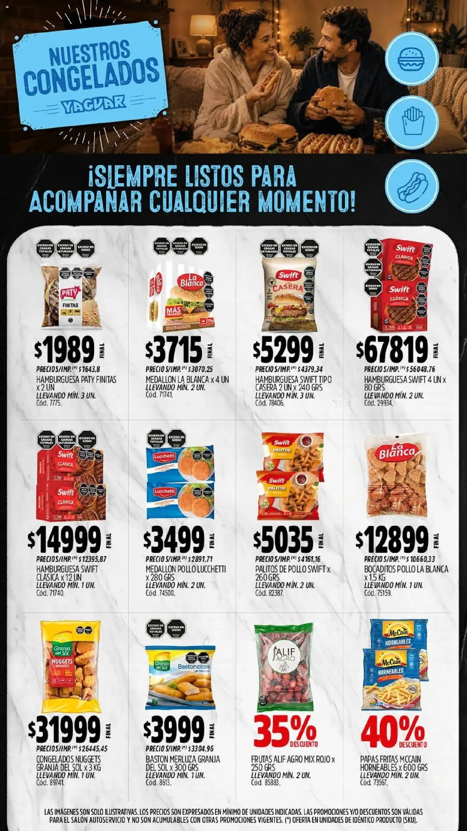 Yaguar - Oferta Semanal Salta │ válido desde el 28/09/2026 | Página: 10 | Productos: Pollo, Hamburguesa, Papas, Papas fritas