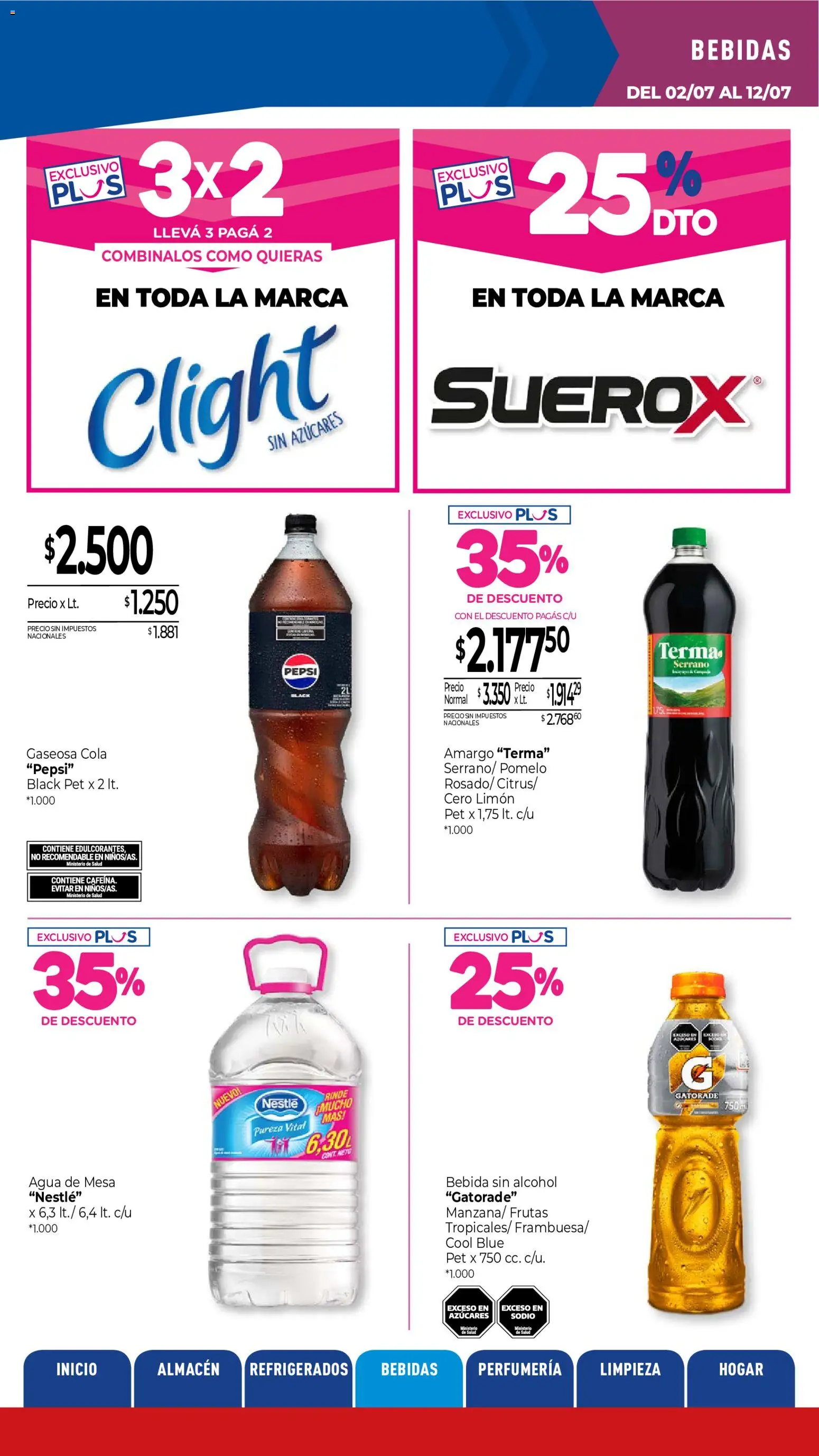 La Anonima catálogo │ válido desde el 02/07/2026 | Página: 29 | Productos: Mesa, Agua, Limón, Pomelo