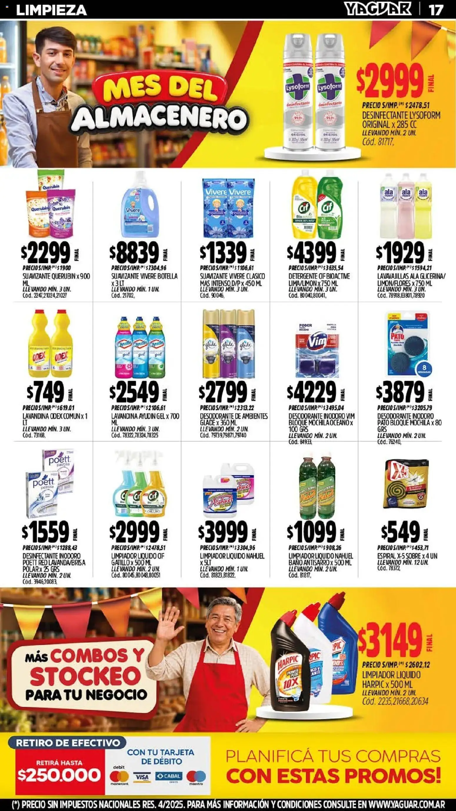 Yaguar - Oferta Semanal Córdoba │ válido desde el 21/09/2026 | Página: 17 | Productos: Botella, Sobre, Pato, Limpiador