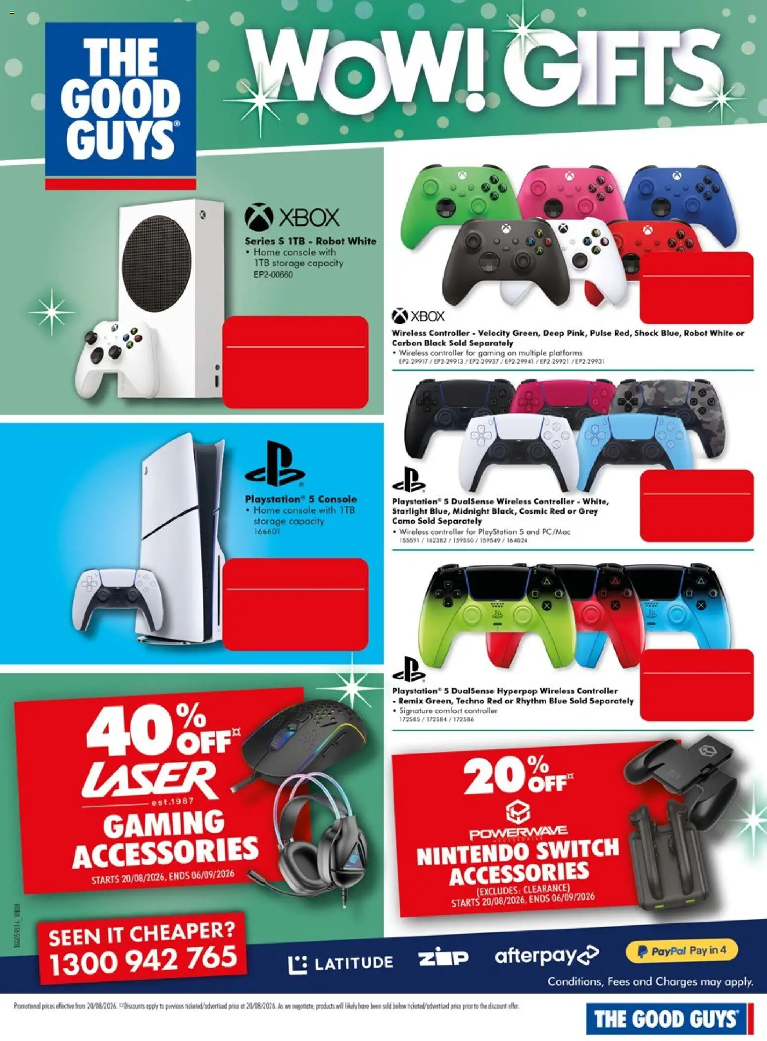 The Good Guys catalogue - valid from 18/08/2026 | Page: 5 | Products: Controller, Playstation, Xbox, Robot