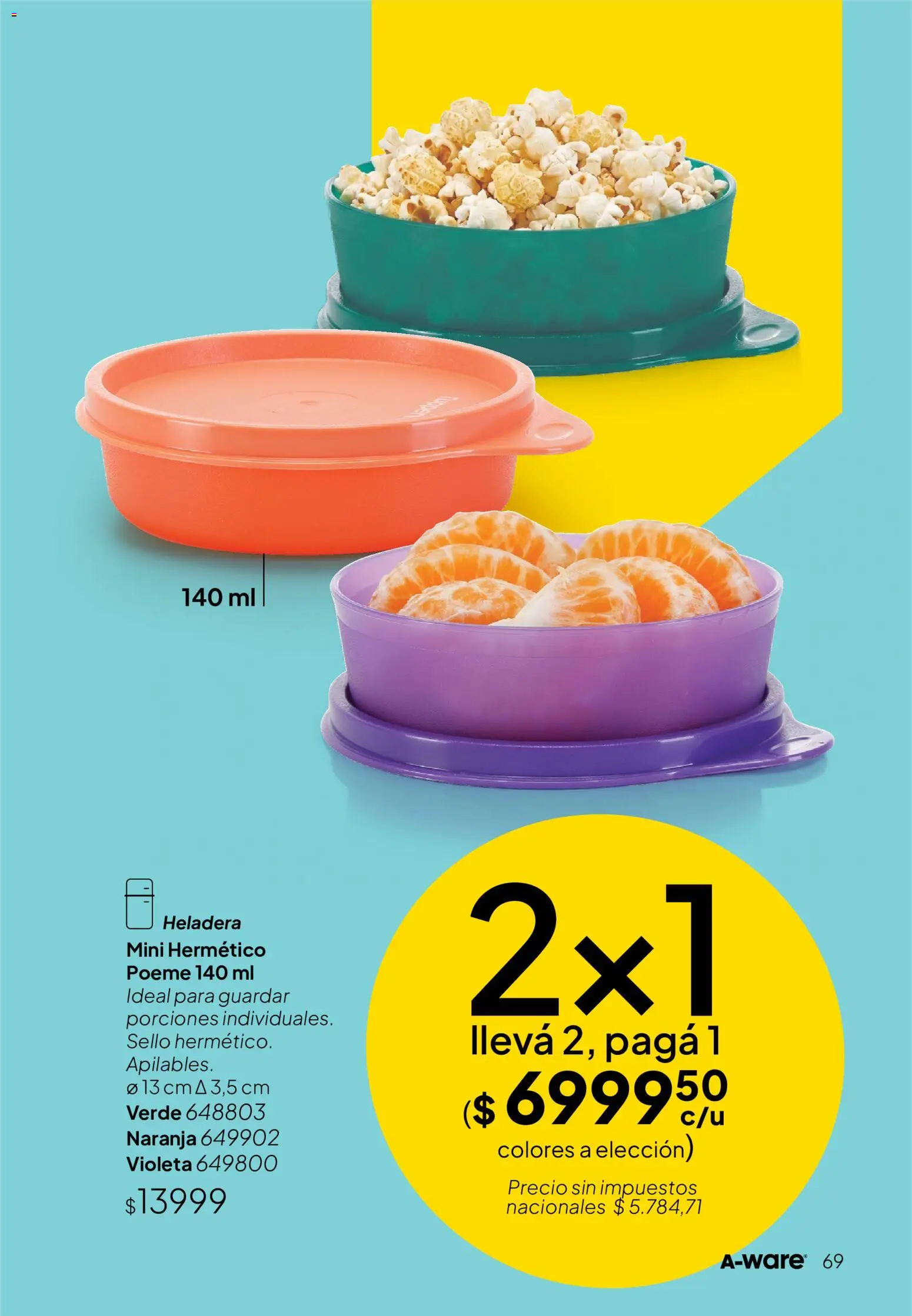 Tupperware Folleto │ válido desde el 01/09/2026 | Página: 70 | Productos: Heladera