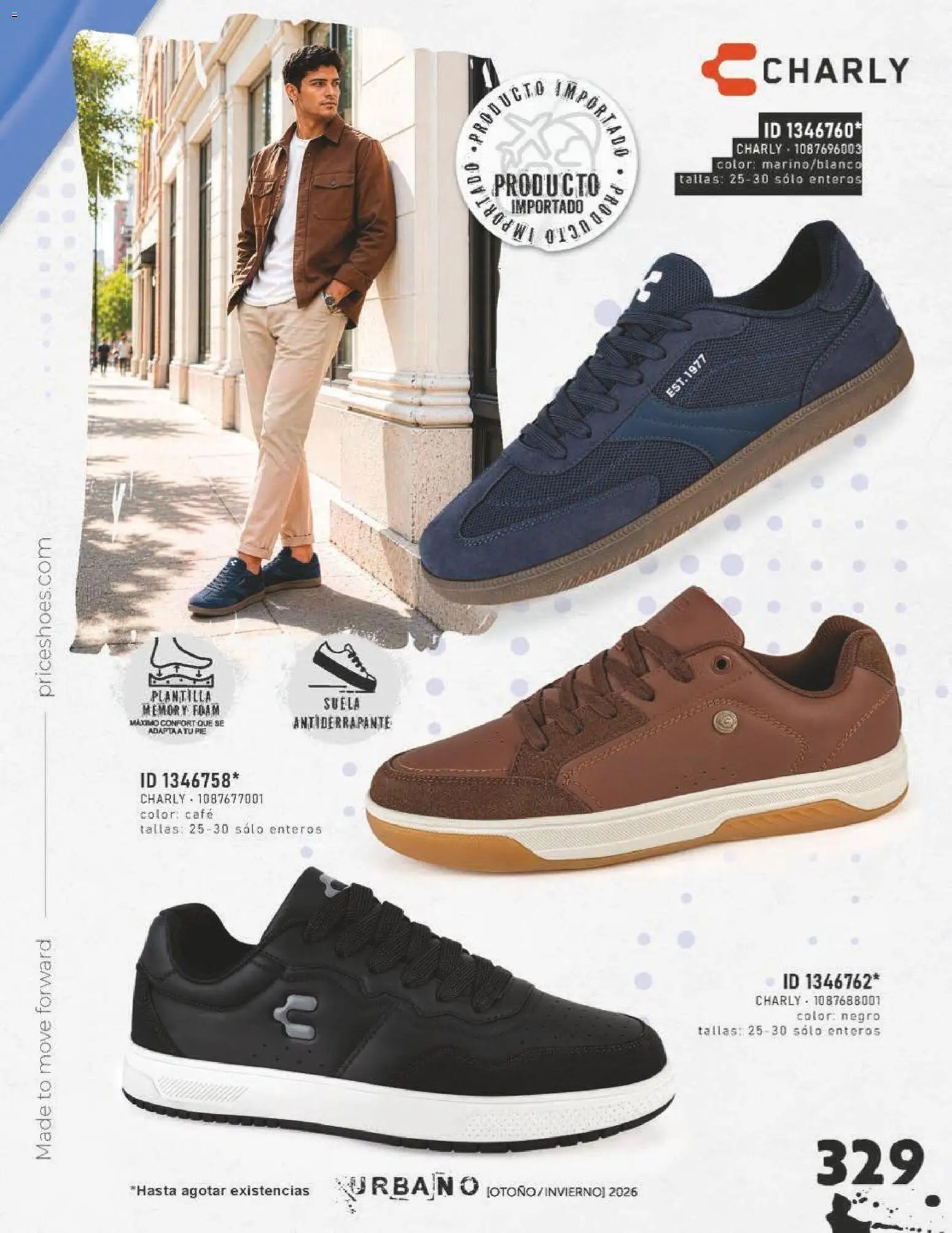 Nuevas ofertas de Price Shoes válidas en toda la República Mexicana desde el 31/07/2026. ¡Encuentra las mejores ofertas en Price Shoes catálogo Urbano! | Página: 329 | Productos: Café