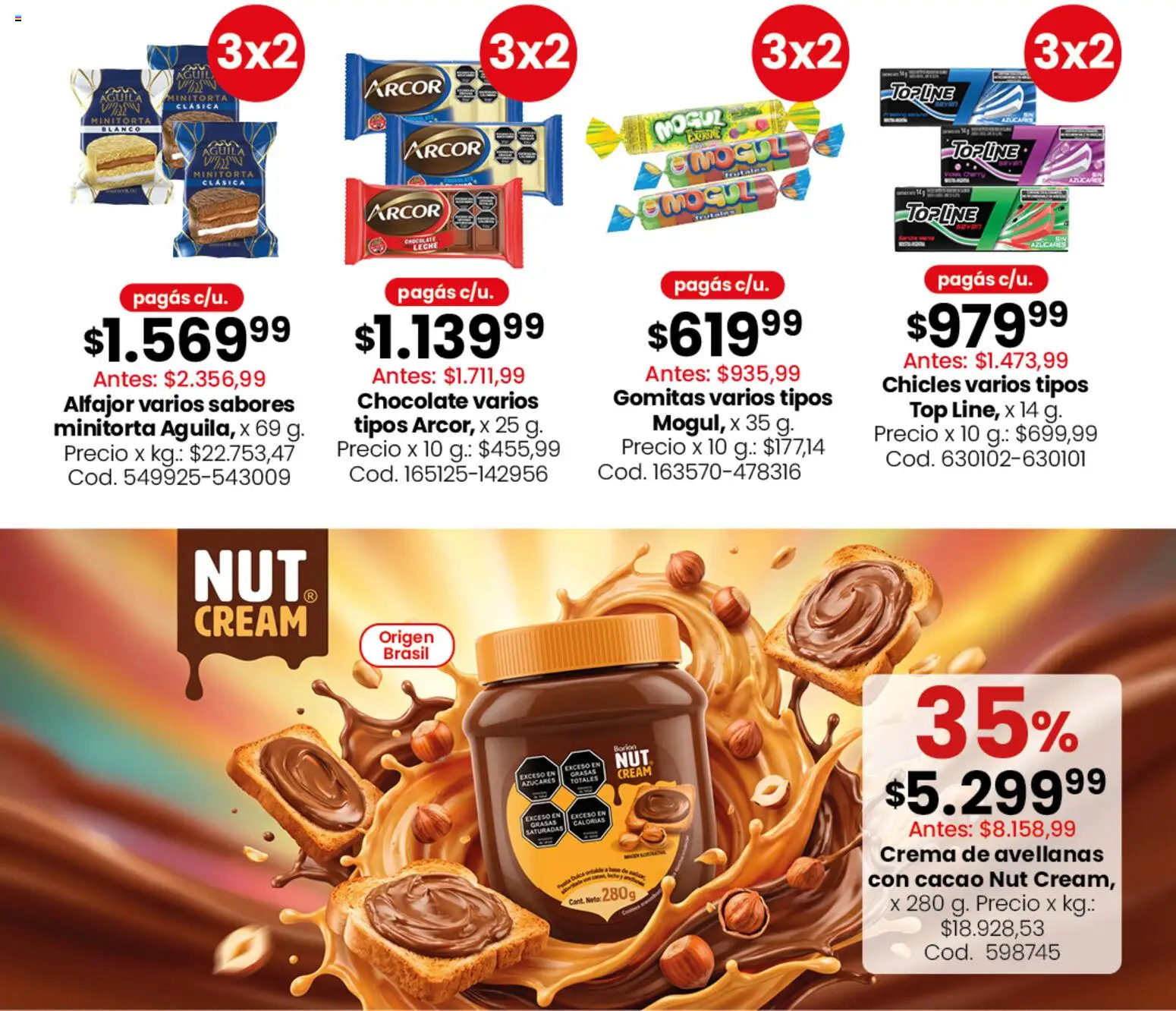 Coto -  Almacén y bebidas │ válido desde el 28/09/2026 | Página: 8 | Productos: Top, Chicles, Chocolate, Alfajor