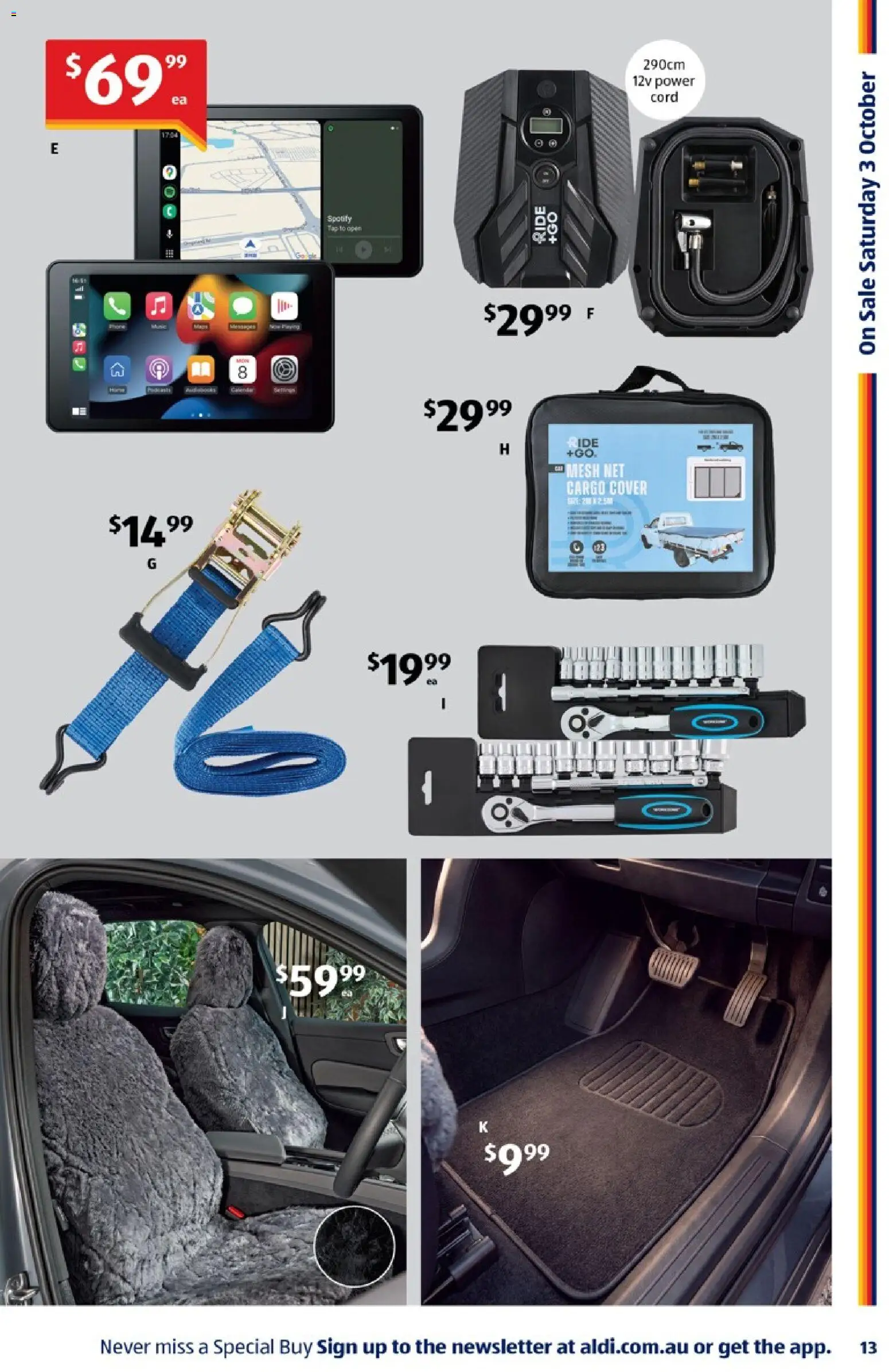 Aldi catalogue - valid from 30/09/2026 | Page: 13 | Products: Socket, Sheepskin, Tie