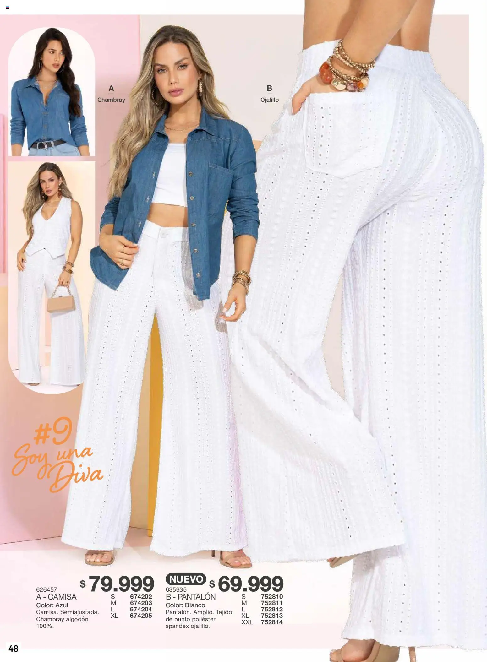 Carmel revista - valida desde el 01/10/2026 | Página: 48 | Productos: Algodón, Camisa