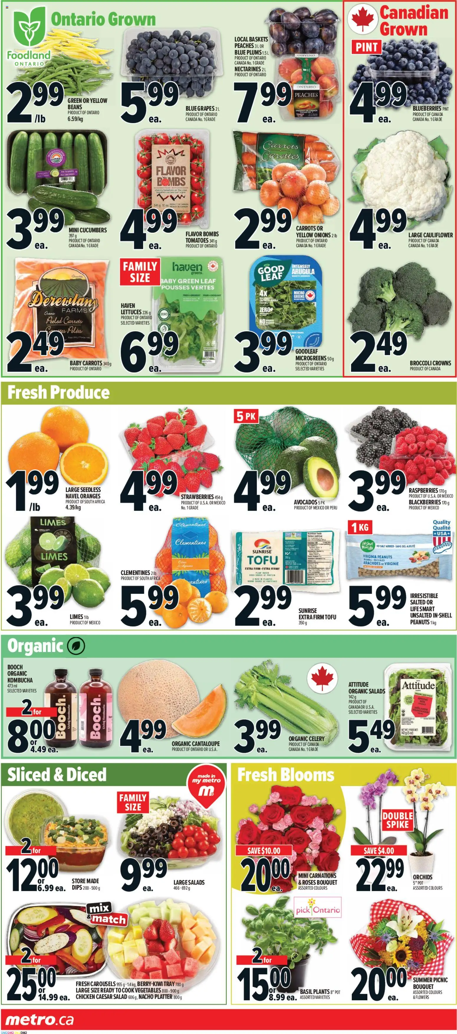 Metro flyer valid from Aug 20, 2026 | Page: 4 | Products: Strawberries, Raspberries, Celery, Beans