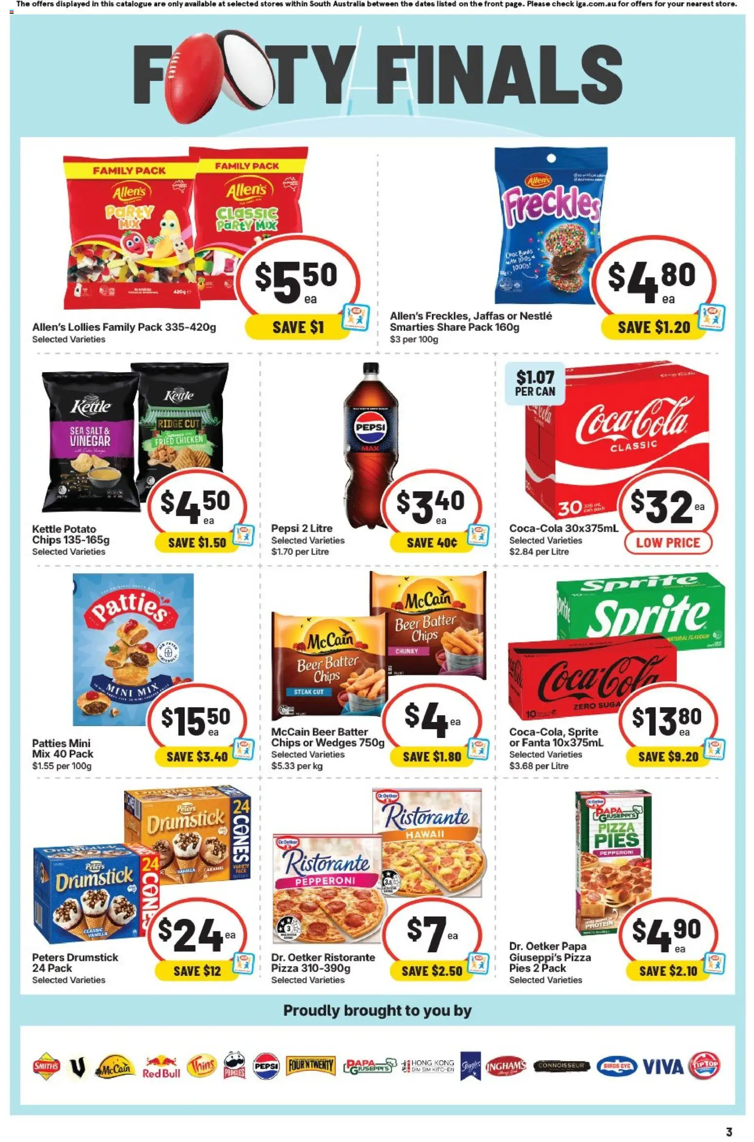 IGA catalogue - valid from 09/09/2026 | Page: 4 | Products: Pizza, Beer, Vanilla, Kettle