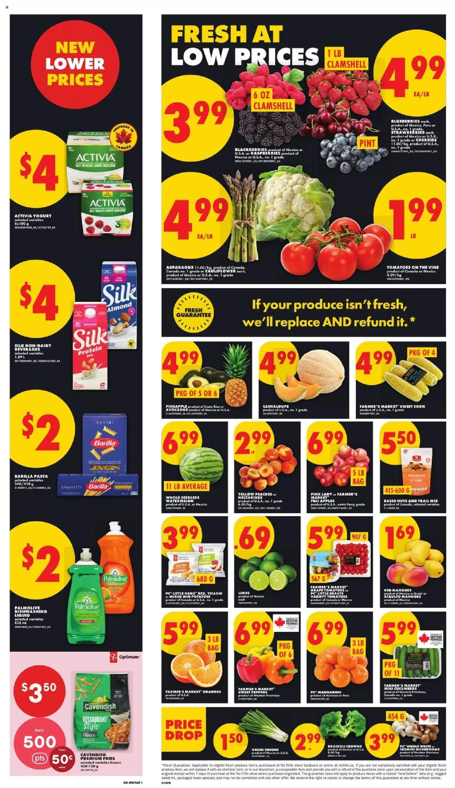 No Frills flyer valid from 11.06.2026 | Page: 2 | Products: Pineapple, Cucumbers, PC, Yogurt