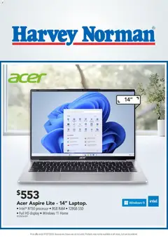 Harvey Norman Great Deals on Laptops preview  - valid from 4 Jul 2026