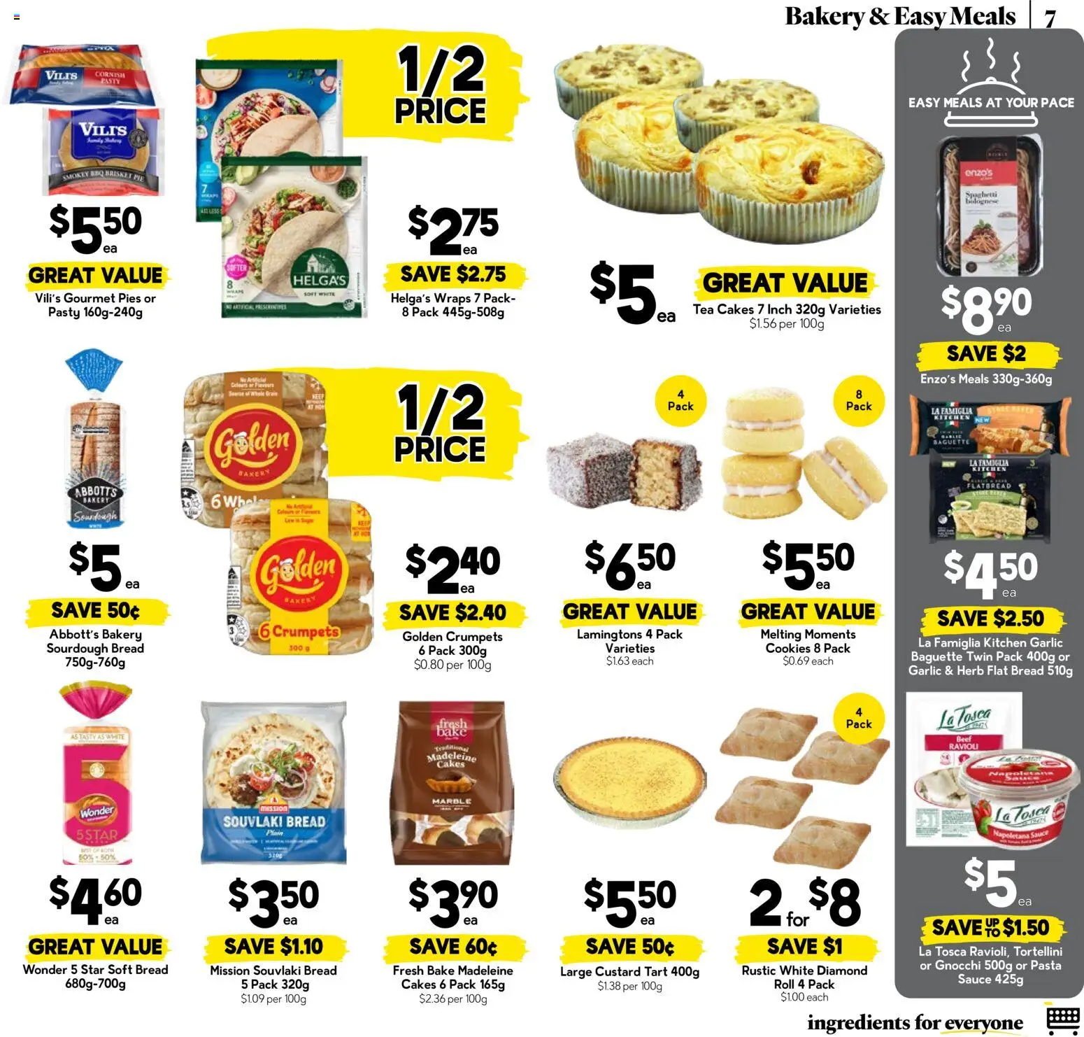 Drakes catalogue - valid from 09/09/2026 | Page: 7 | Products: Diamond, Ingredients, Cookies, Gnocchi
