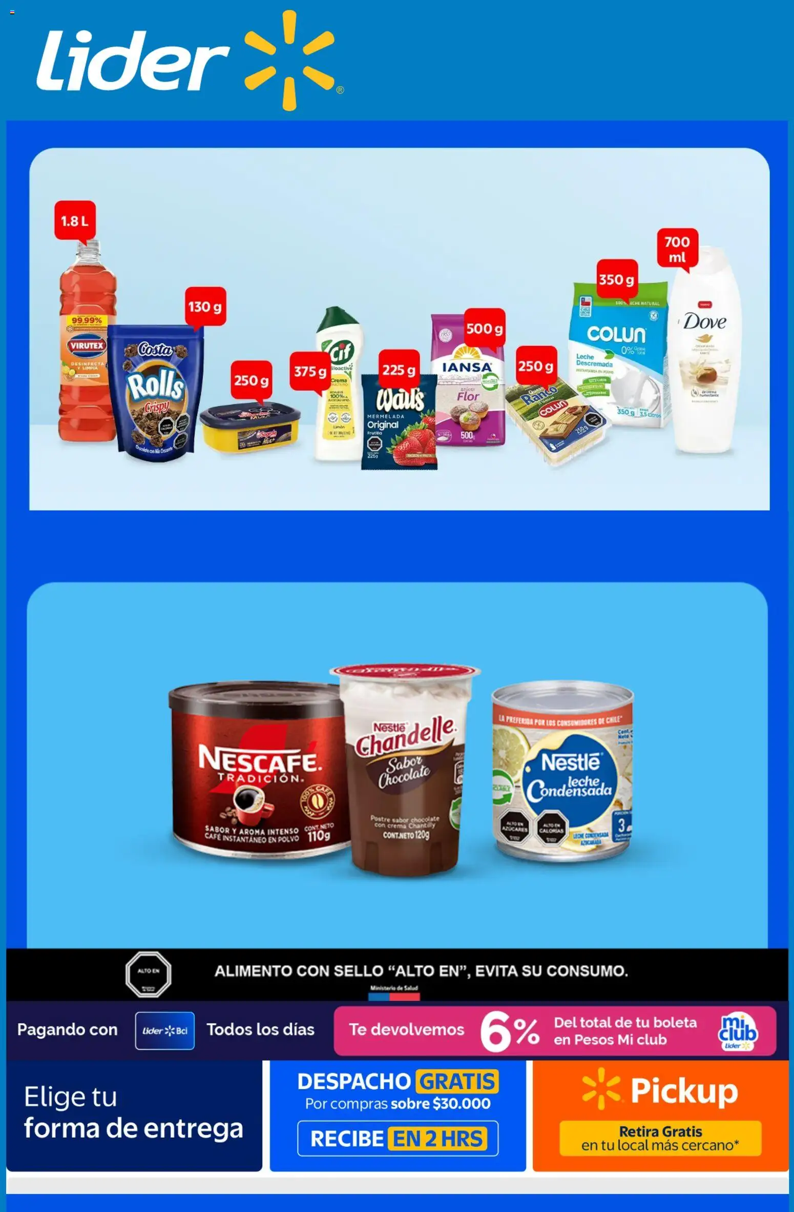 Lider Ofertas │ válido desde el 04.06.2026 | Página: 1 | Productos: Limón, Mermelada, Sobre, Café