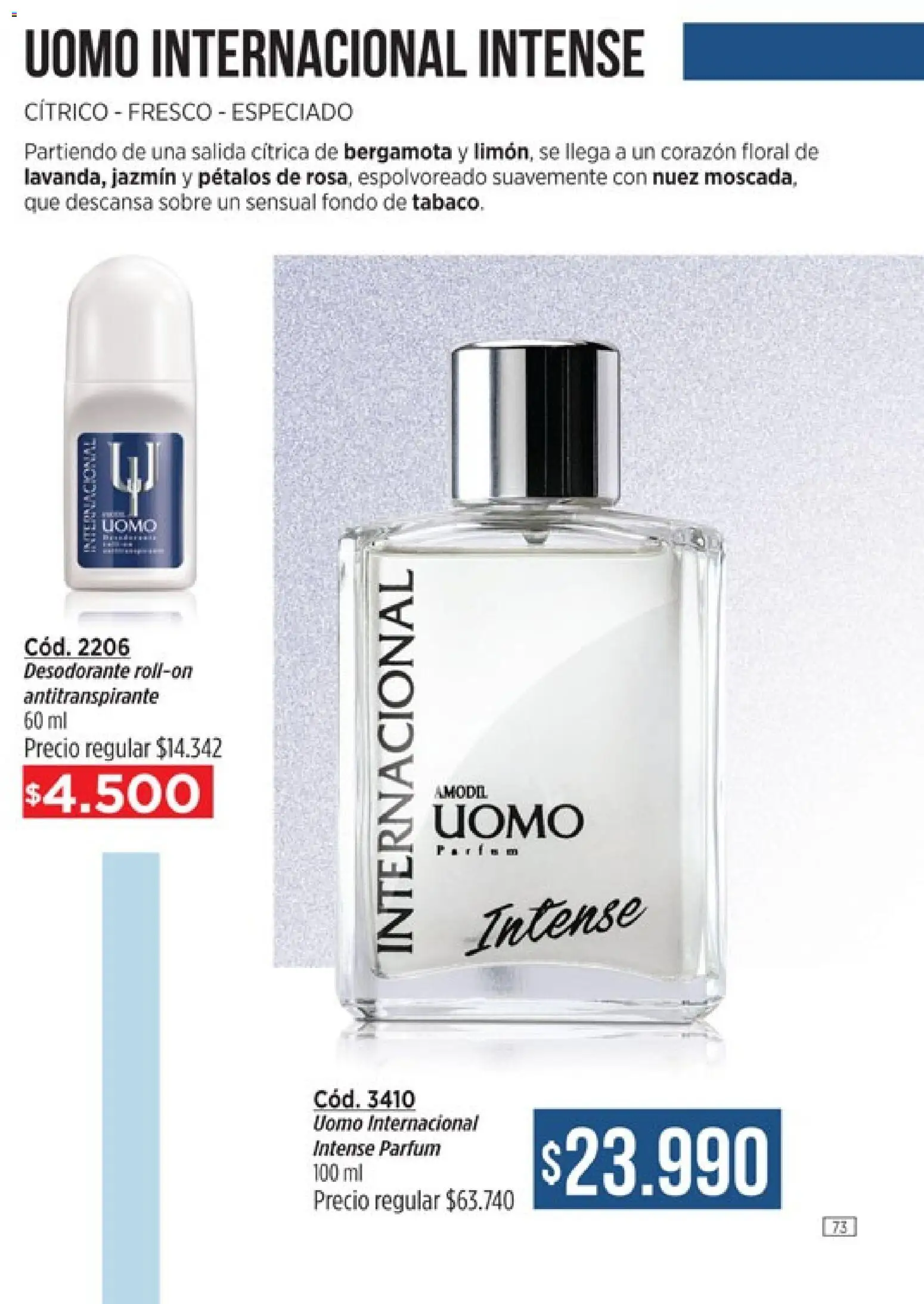 Catálogo Amodil Campaña 4 │ válido desde el 01/03/2026 | Página: 73 | Productos: Sobre, Desodorante, Antitranspirante, Nuez