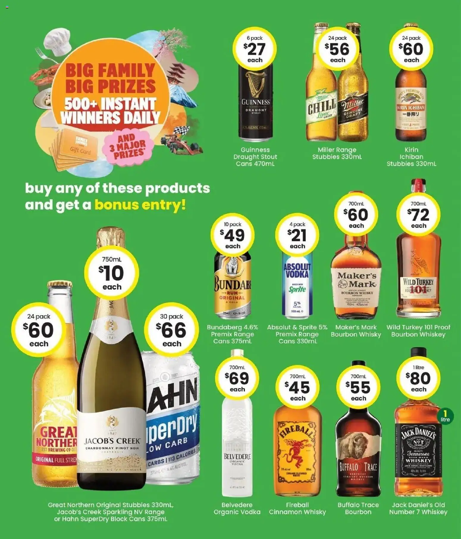 The Bottle-O catalogue - valid from 06/07/2026 | Page: 3 | Products: Bourbon, Vodka, Whiskey, Turkey