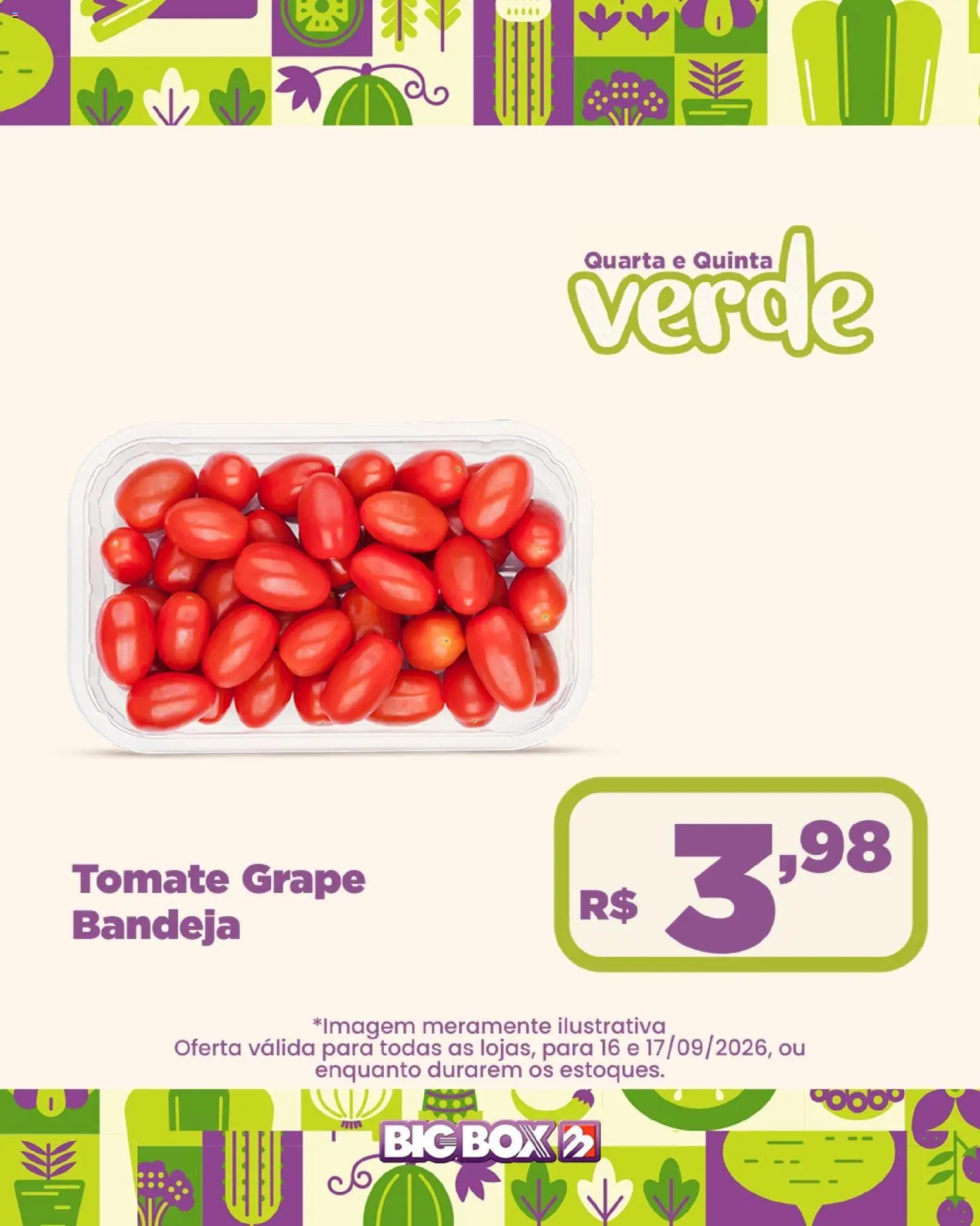 Big Box Folheto - válido de 16/09/2026 | Página: 14 | Produtos: Tomate, Bandeja