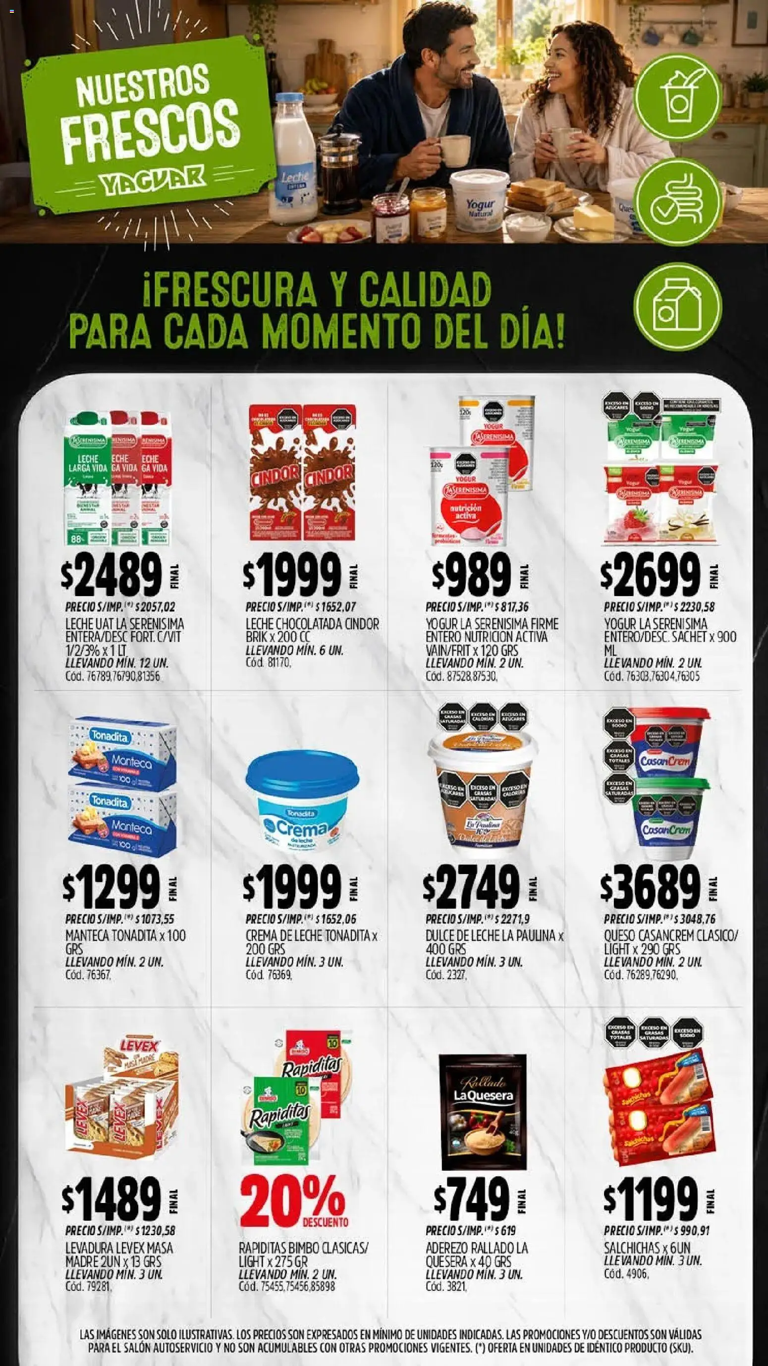 Yaguar - Oferta Semanal Trelew │ válido desde el 27/07/2026 | Página: 11 | Productos: Aderezo, Leche, Manteca, Yogur