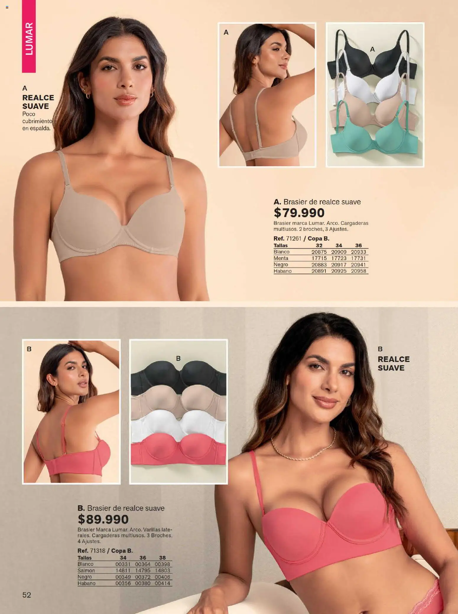 Leonisa revista - valida desde el 15/07/2026 | Página: 52 | Productos: Brasier