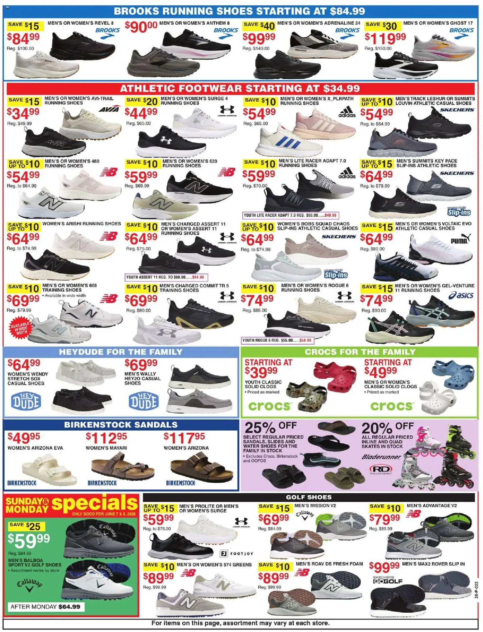 Dunham's Sports Weekly Ad - valid from 05.06.2026 | Page: 12 | Products: Pump, Water, Sandals, Greens