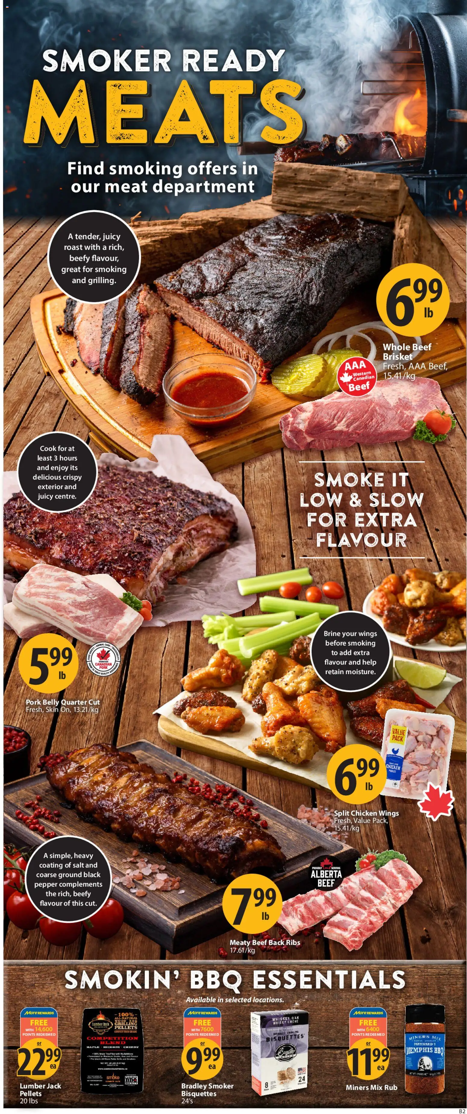 Save on foods flyer valid from 11.06.2026 | Page: 5 | Products: Whiskey, Chicken wings, Chicken, Pork