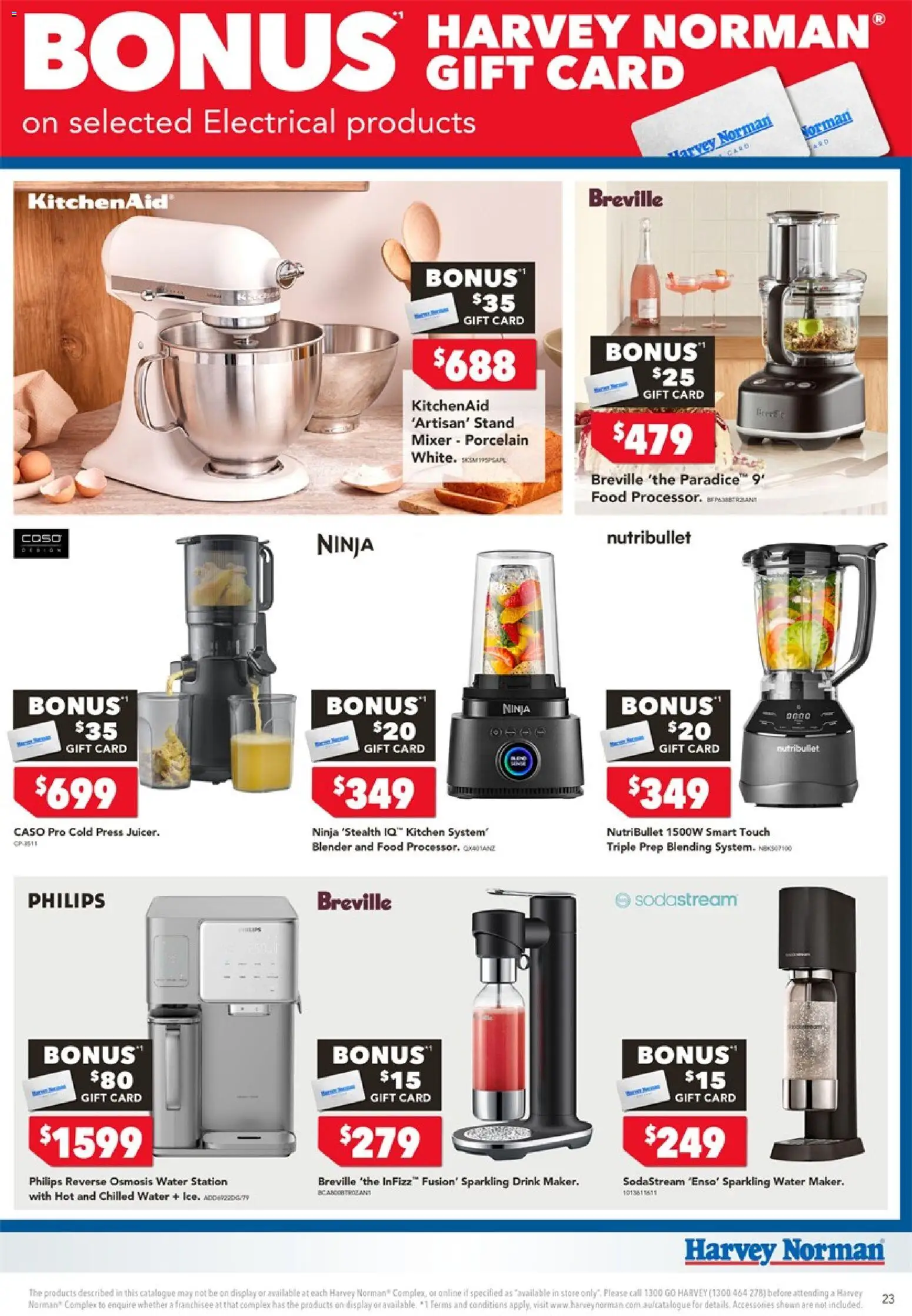 Harvey Norman catalogue - valid from 06/08/2026 | Page: 23 | Products: Water, Accessories, Mixer, Press