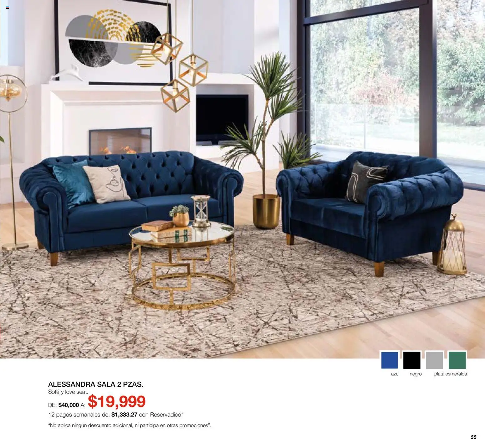 Nuevas ofertas de Muebles Dico válidas en toda la República Mexicana desde el 01/08/2026. ¡Encuentra las mejores ofertas en Muebles Dico catálogo! | Página: 55 | Productos: Sofá
