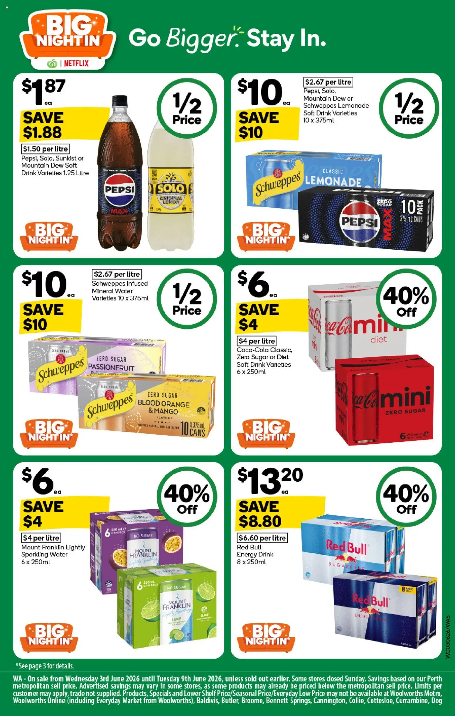 Woolworths catalogue - valid from 03.06.2026 | Page: 5 | Products: Water, Sugar, Lemon, Lime