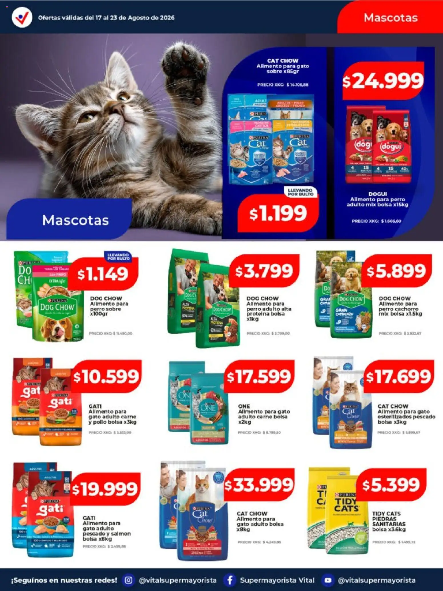 Vital - Ofertas │ válido desde el 17/08/2026 | Página: 28 | Productos: Bolsa, Pescado, Pavo, Carne