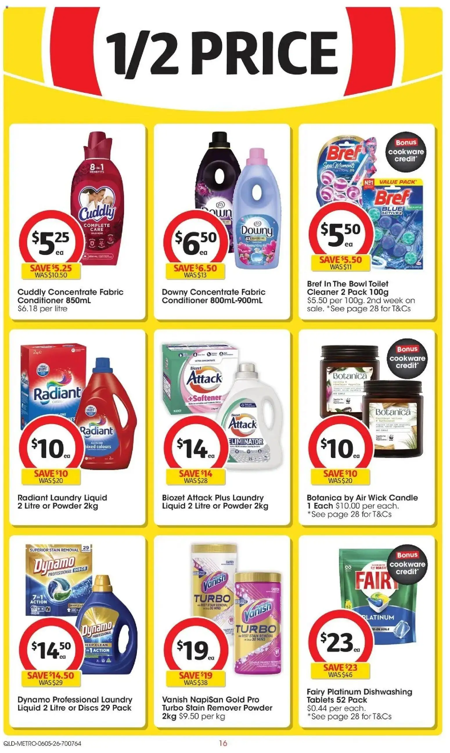 Coles catalogue - valid from 05.05.2026 | Page: 16 | Products: Powder, Cookware, Candle, Tablets