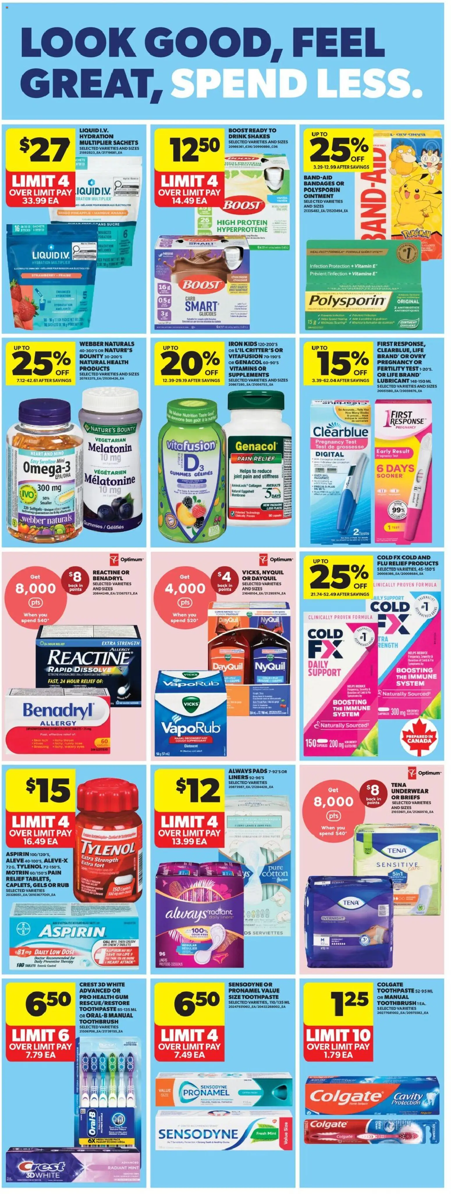 Real Canadian Superstore flyer valid from Sep 24, 2026 | Page: 30 | Products: Iron, Mango, Sachets, Capsules