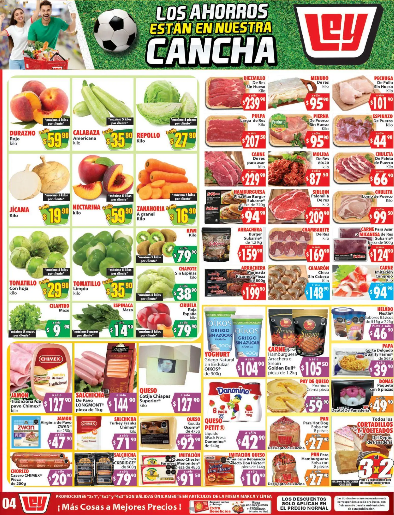 Nuevas ofertas de Casa Ley válidas en toda la República Mexicana desde el 09/07/2026. ¡Encuentra las mejores ofertas en Casa Ley folleto Autoservicio! | Página: 2 | Productos: Pollo, Azúcar, Espinaca, Panadería