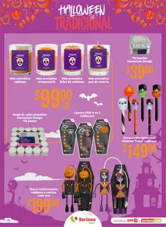 Vista previa de Soriana Híper - Halloween y Día de muertos, nuevo folleto de la tienda, válido en México a partir del 01/10/2026 | Página: 23 | Productos: Pan, Velas, Barra, Dulce