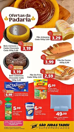 São Judas Tadeu ofertas da Padaria - Pré-Visualização do folheto da loja São Judas Tadeu, válido de 29/07/2026 | Página: 1