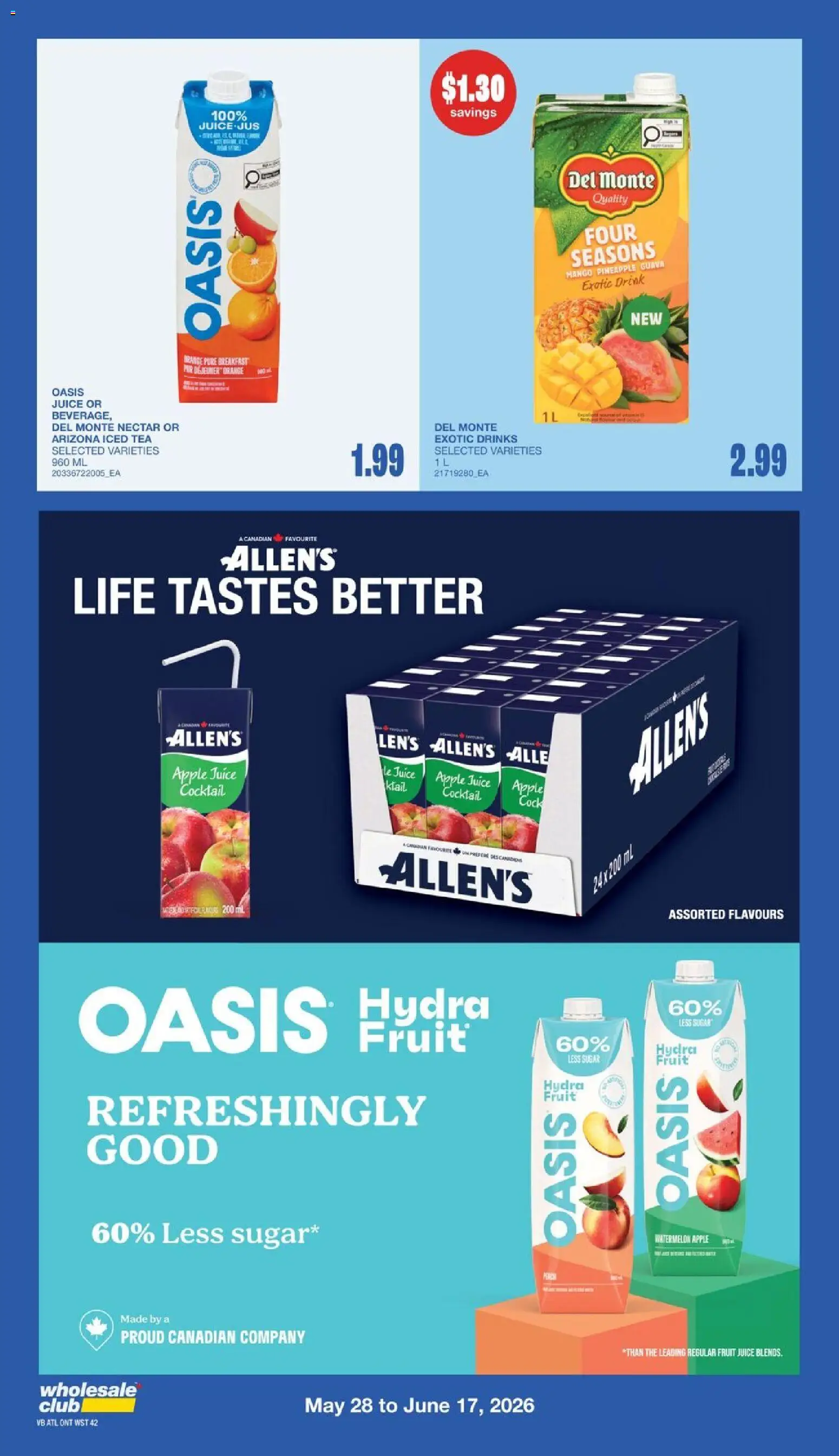 Wholesale Club flyer valid from 14.05.2026 | Page: 59 | Products: Tea, Pineapple, Juice