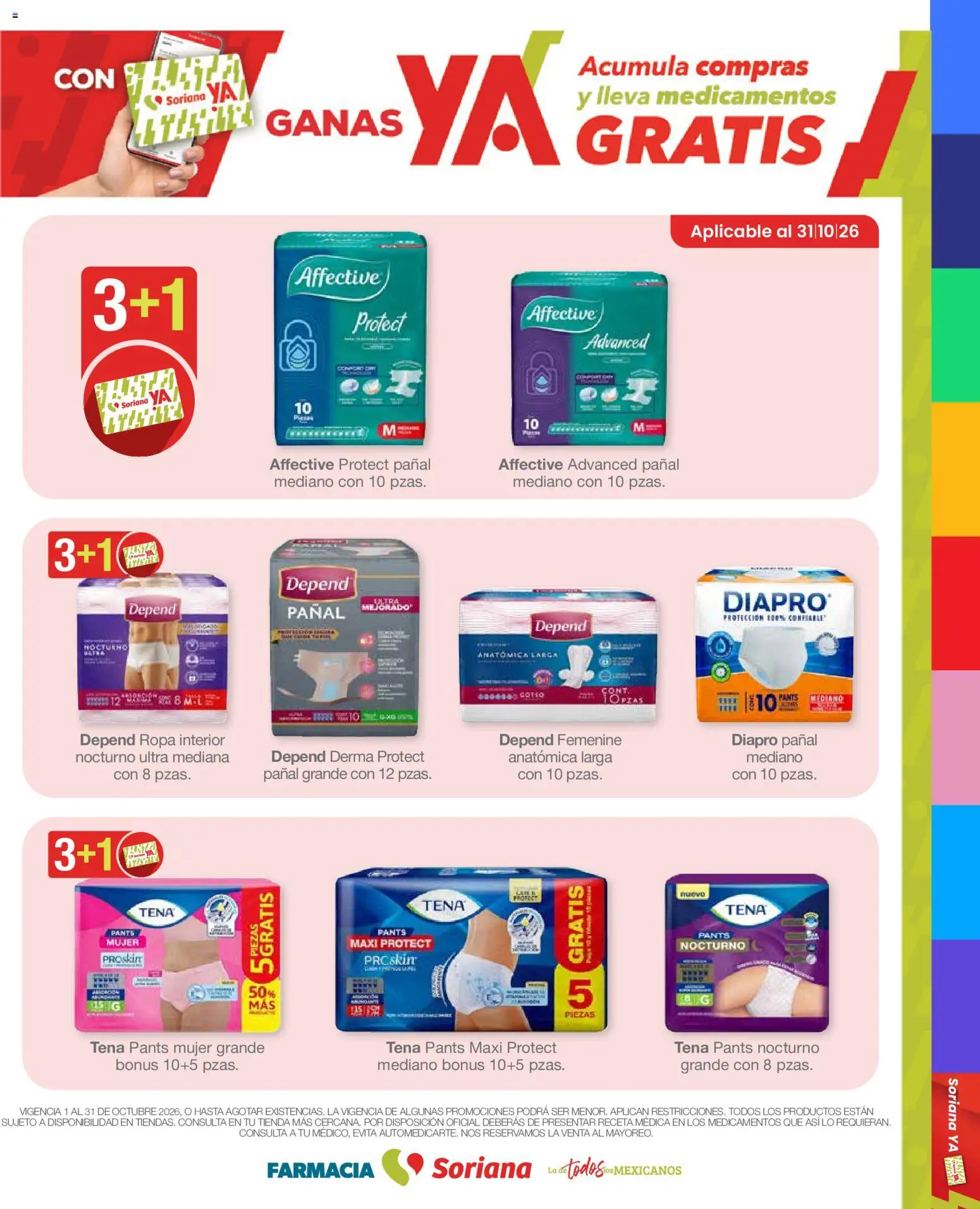 Nuevas ofertas de Soriana válidas en toda la República Mexicana desde el 01/10/2026. ¡Encuentra las mejores ofertas en Soriana Súper - Folleto Farmacia! | Página: 21