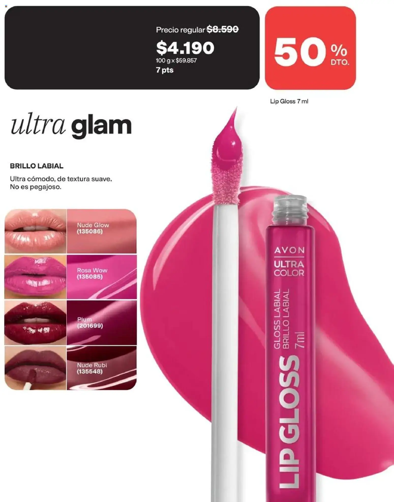 Catálogo Avon Campaña 13 │ válido desde el 31.08.2026 | Página: 30 | Productos: Brillo, Labial