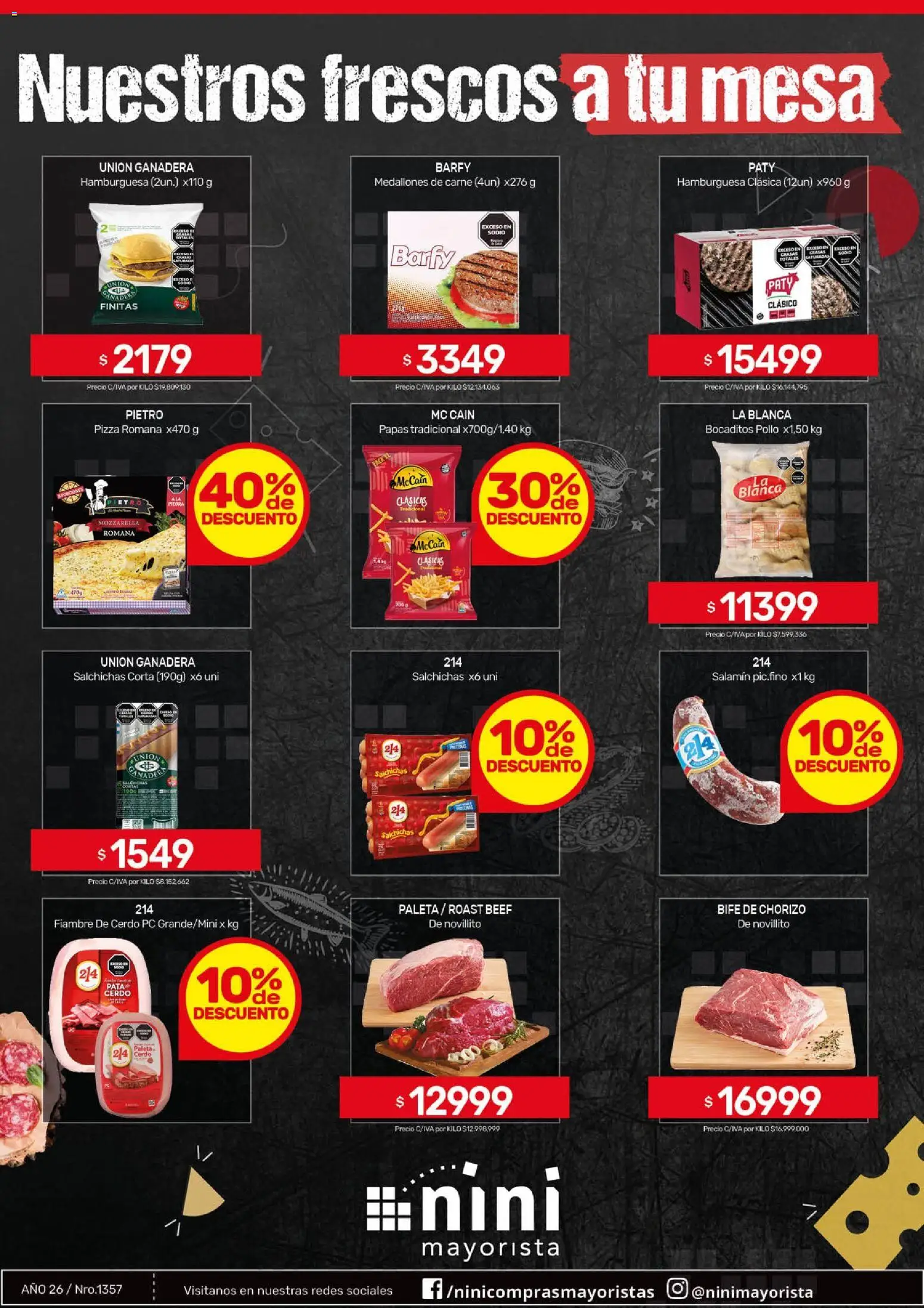 NINI Mayorista ofertas │ válido desde el 27.04.2026 | Página: 33 | Productos: Pollo, Paleta, Chorizo, Cerdo