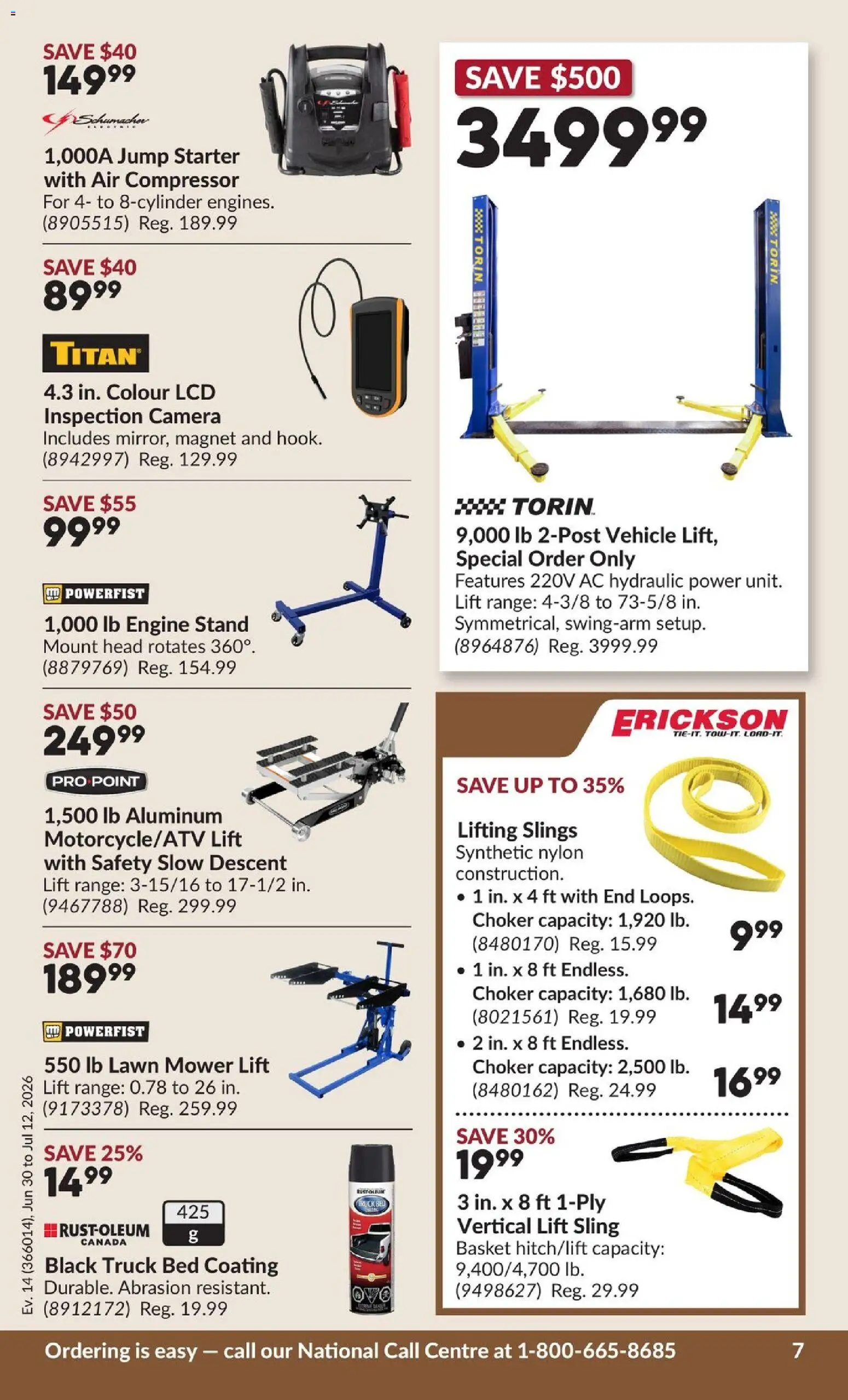 Princess Auto flyer valid from Jun 30, 2026 | Page: 12 | Products: Camera, Mower, Bed, Basket