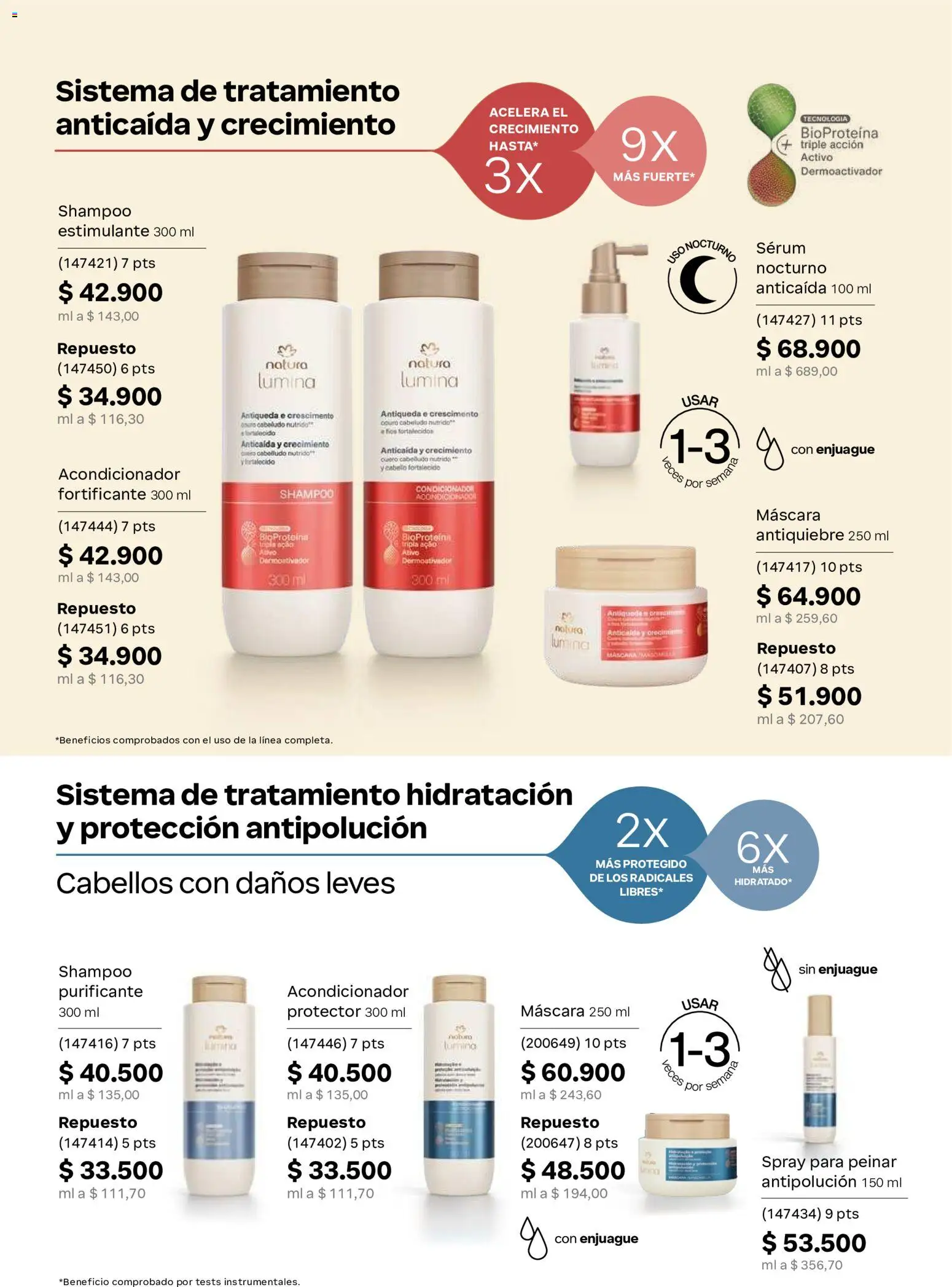 Natura revista - valida desde el 11.06.2026 | Página: 143 | Productos: Té, Serum, Shampoo, Acondicionador