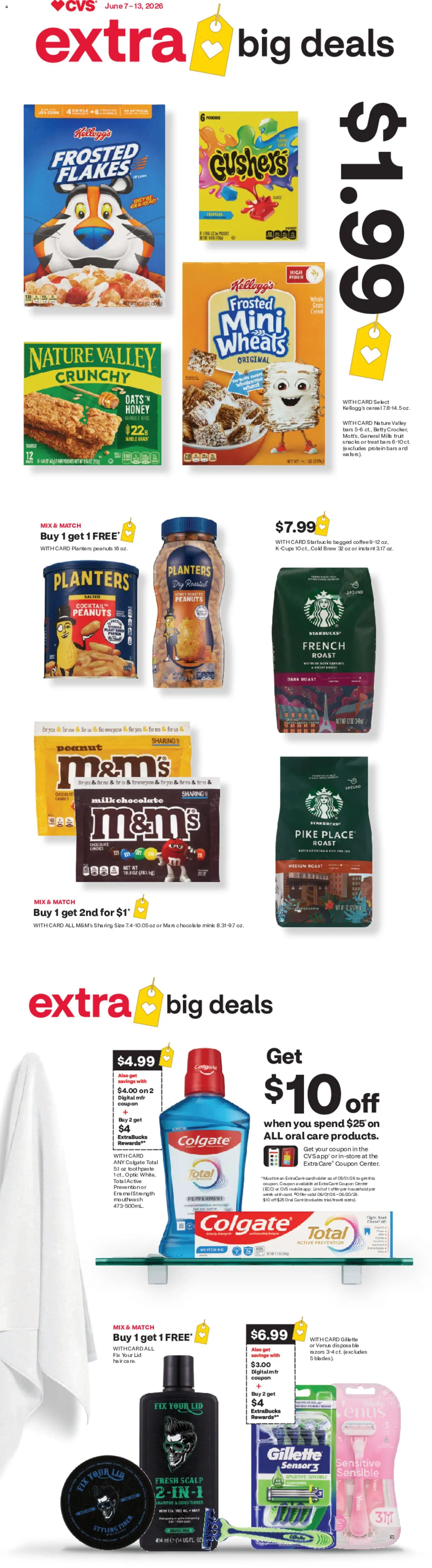 CVS Pharmacy Weekly Ad - FL - valid from 07.06.2026 | Page: 1 | Products: Corn, Peppermint, Conditioner, Milk