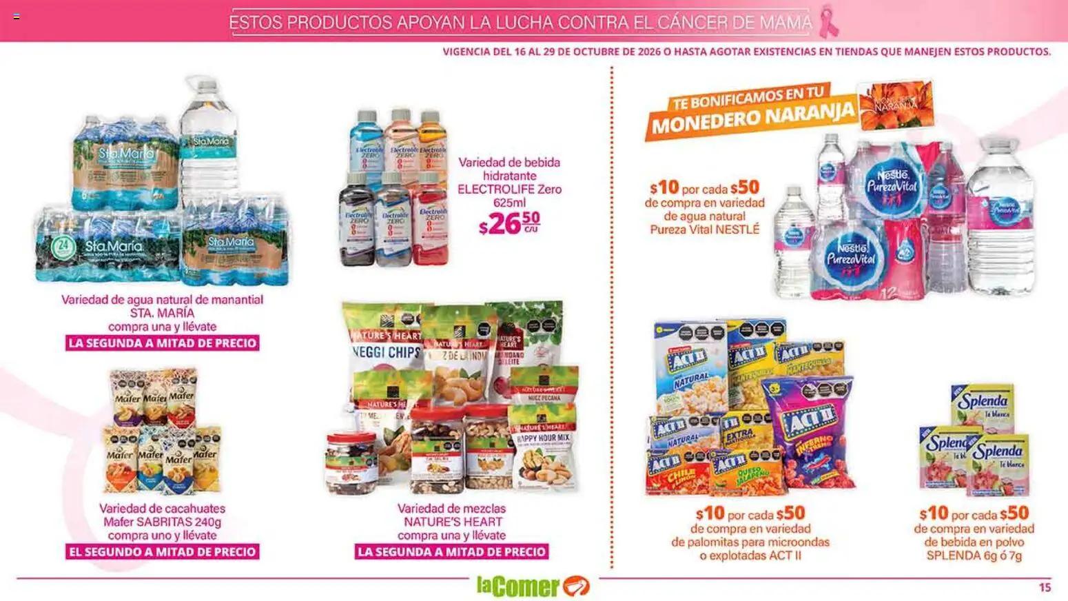 Nuevas ofertas de La Comer válidas en toda la República Mexicana desde el 16/10/2026. ¡Encuentra las mejores ofertas en La Comer folleto es la tienda rosa! | Página: 15