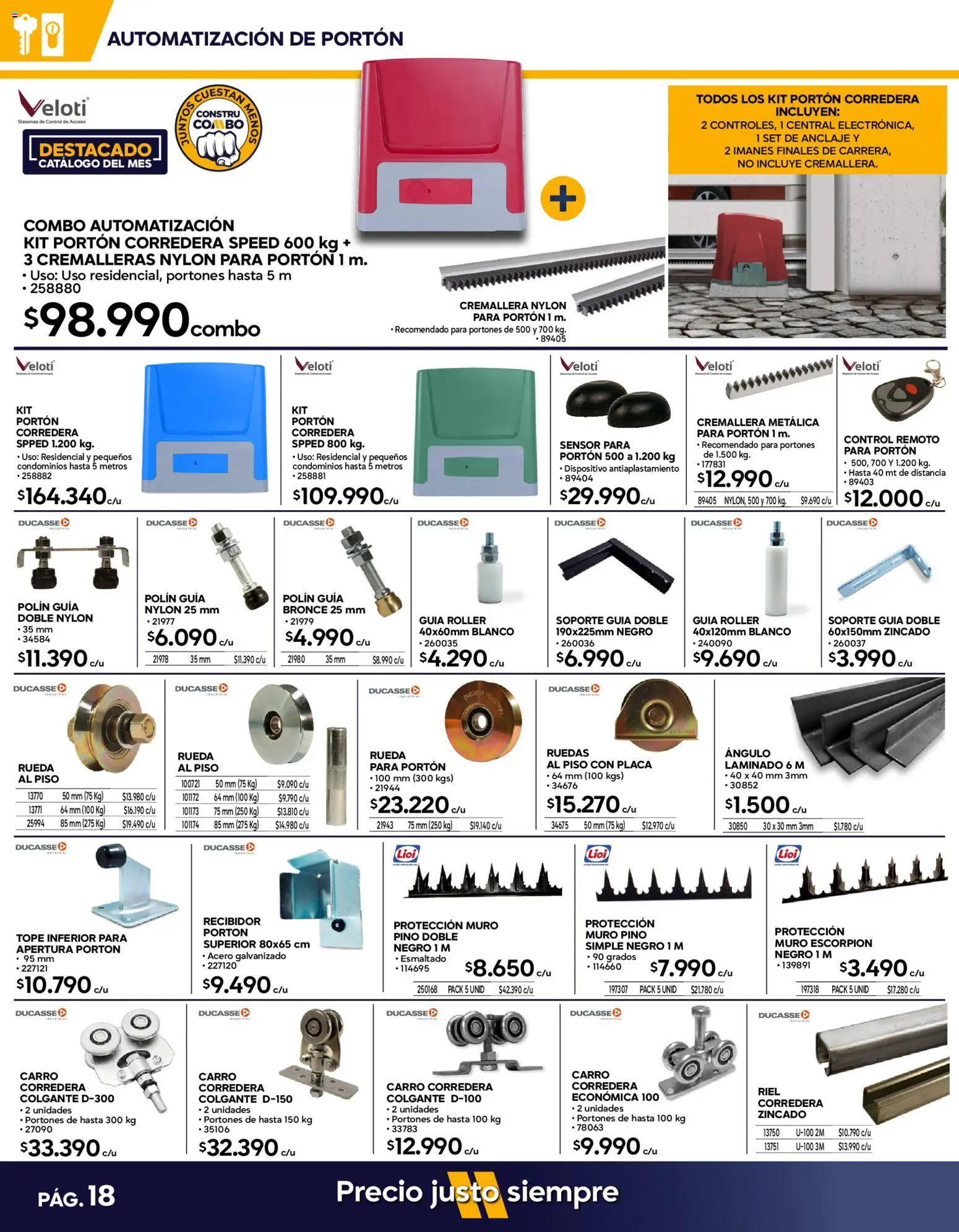 Construmart Ofertas │ válido desde el 01.05.2026 | Página: 18 | Productos: Control remoto, Riel, Recibidor