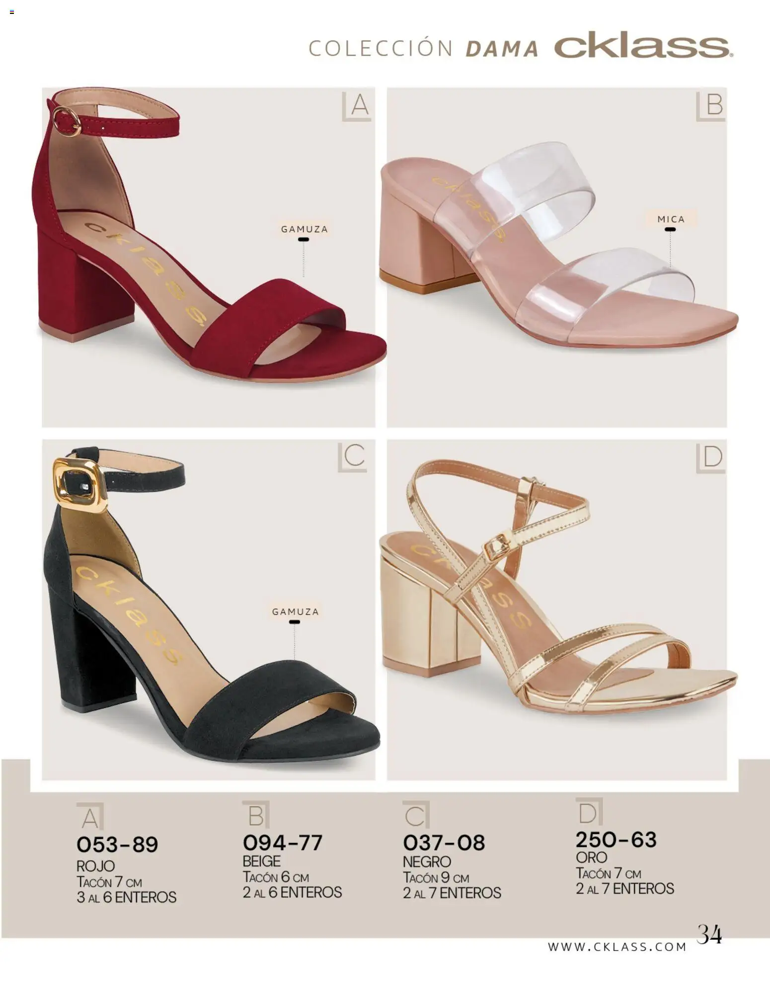 Nuevas ofertas de Cklass válidas en toda la República Mexicana desde el 08/07/2026. ¡Encuentra las mejores ofertas en Cklass catálogo Gala y glamour! | Página: 69 | Productos: Gamuza